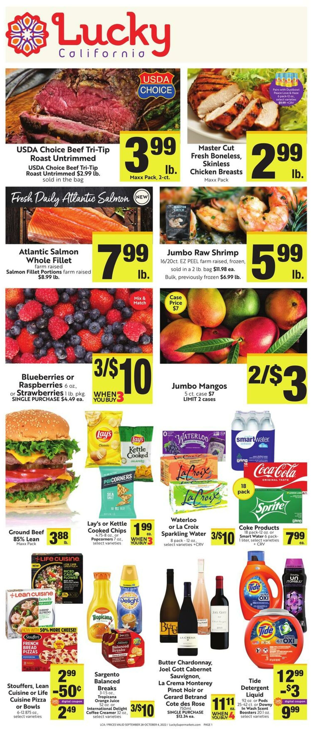 Weekly ad Lucky Supermarkets 09/28/2022 - 10/04/2022