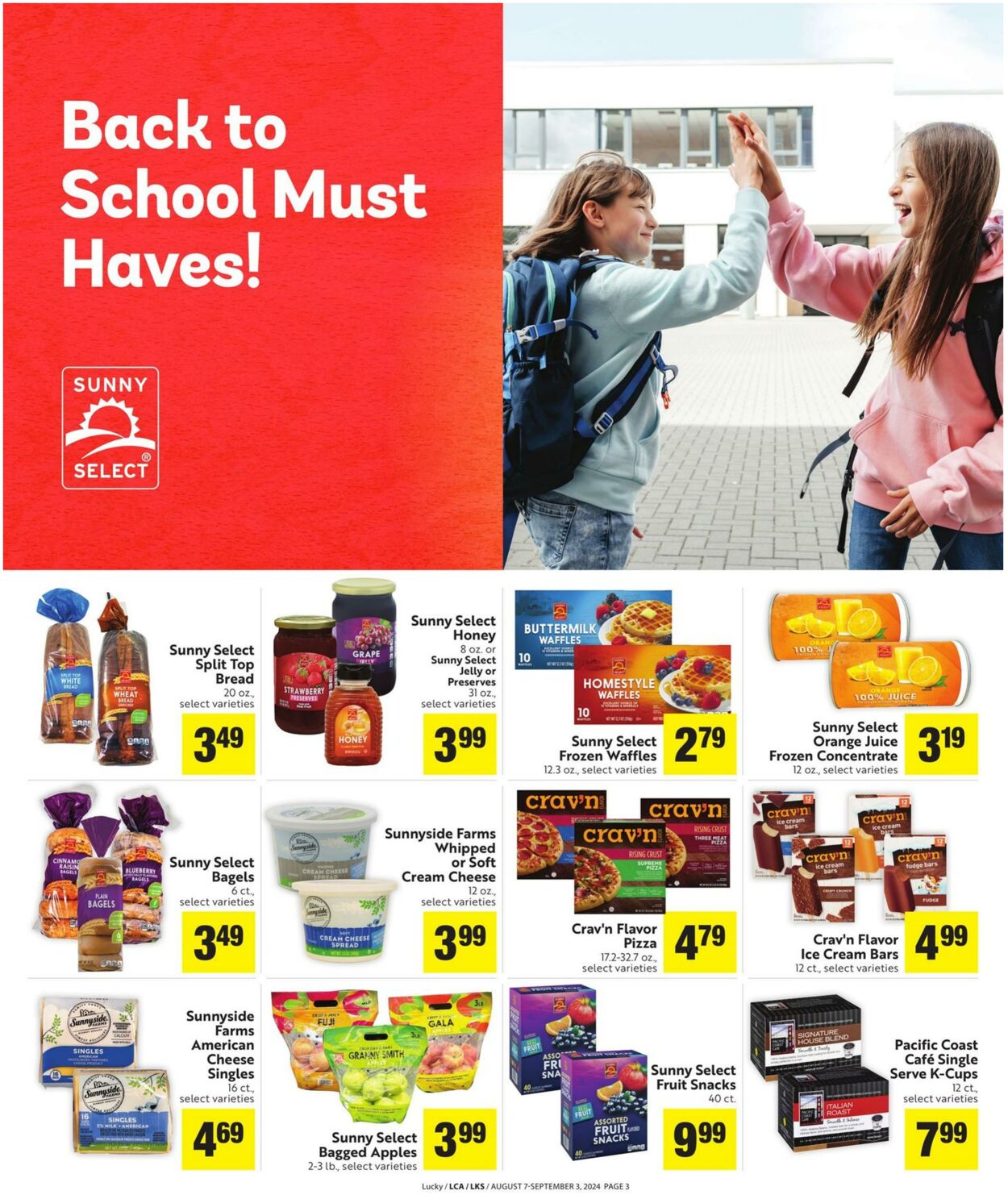 Weekly ad Lucky Supermarkets 08/07/2024 - 09/03/2024