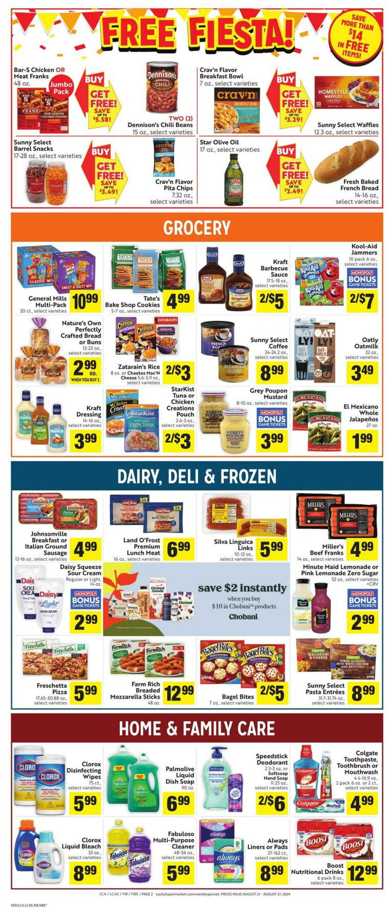 Weekly ad Lucky Supermarkets 08/21/2024 - 08/27/2024