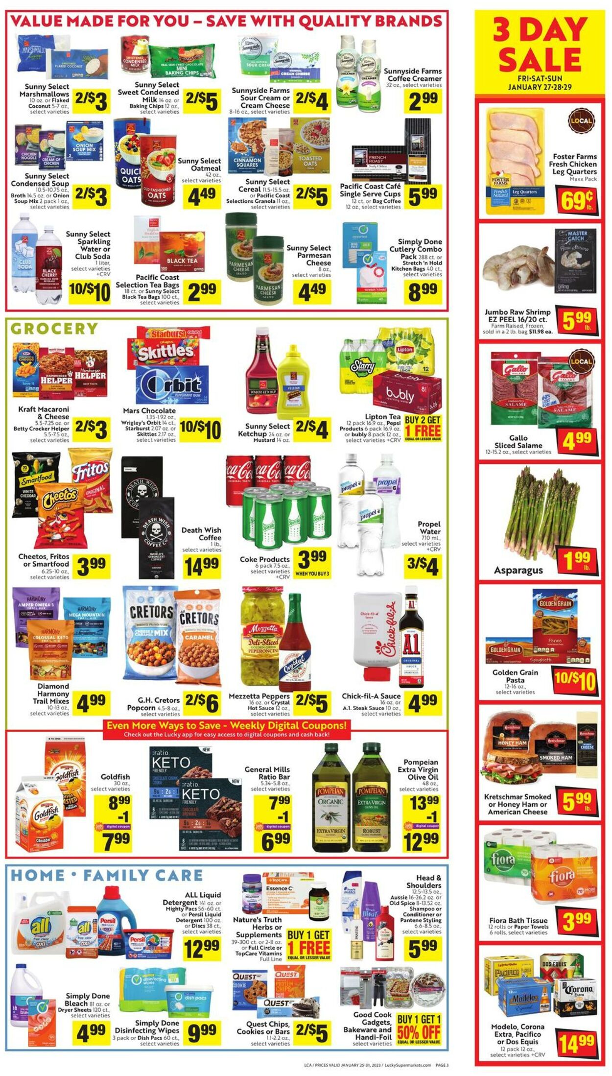 Weekly ad Lucky Supermarkets 01/25/2023 - 01/31/2023