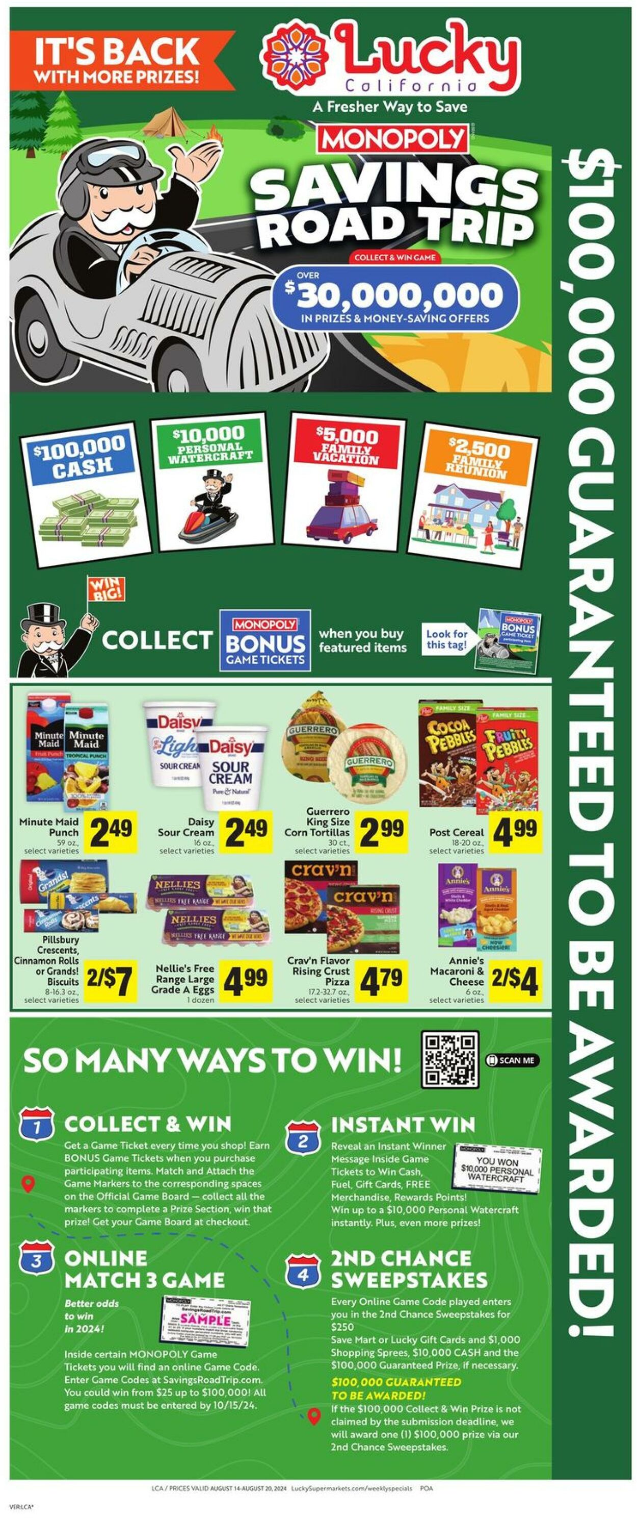 Weekly ad Lucky Supermarkets 08/14/2024 - 08/20/2024