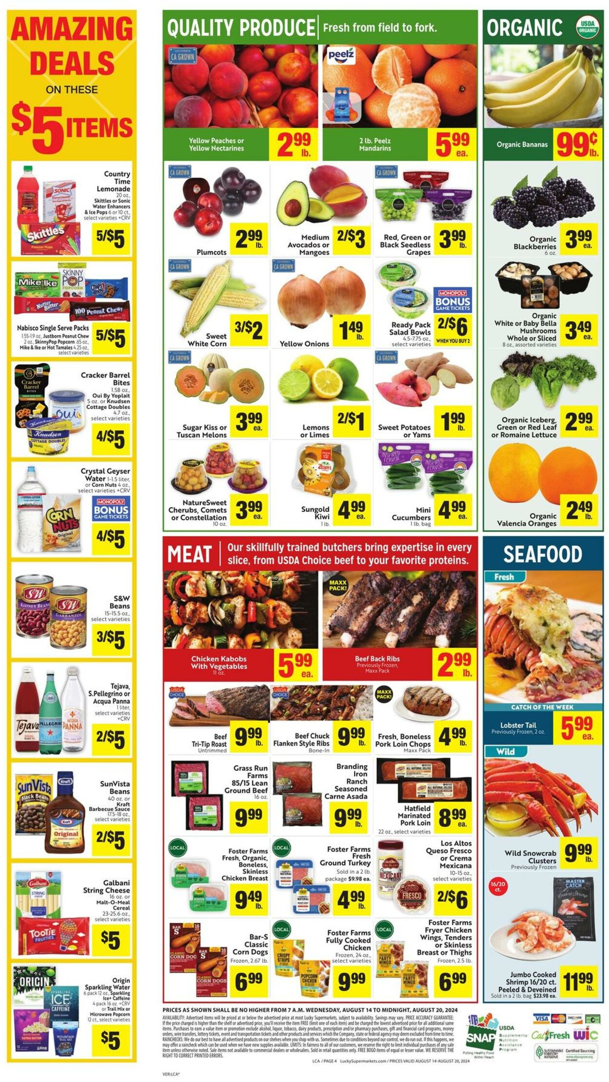 Weekly ad Lucky Supermarkets 08/14/2024 - 08/20/2024