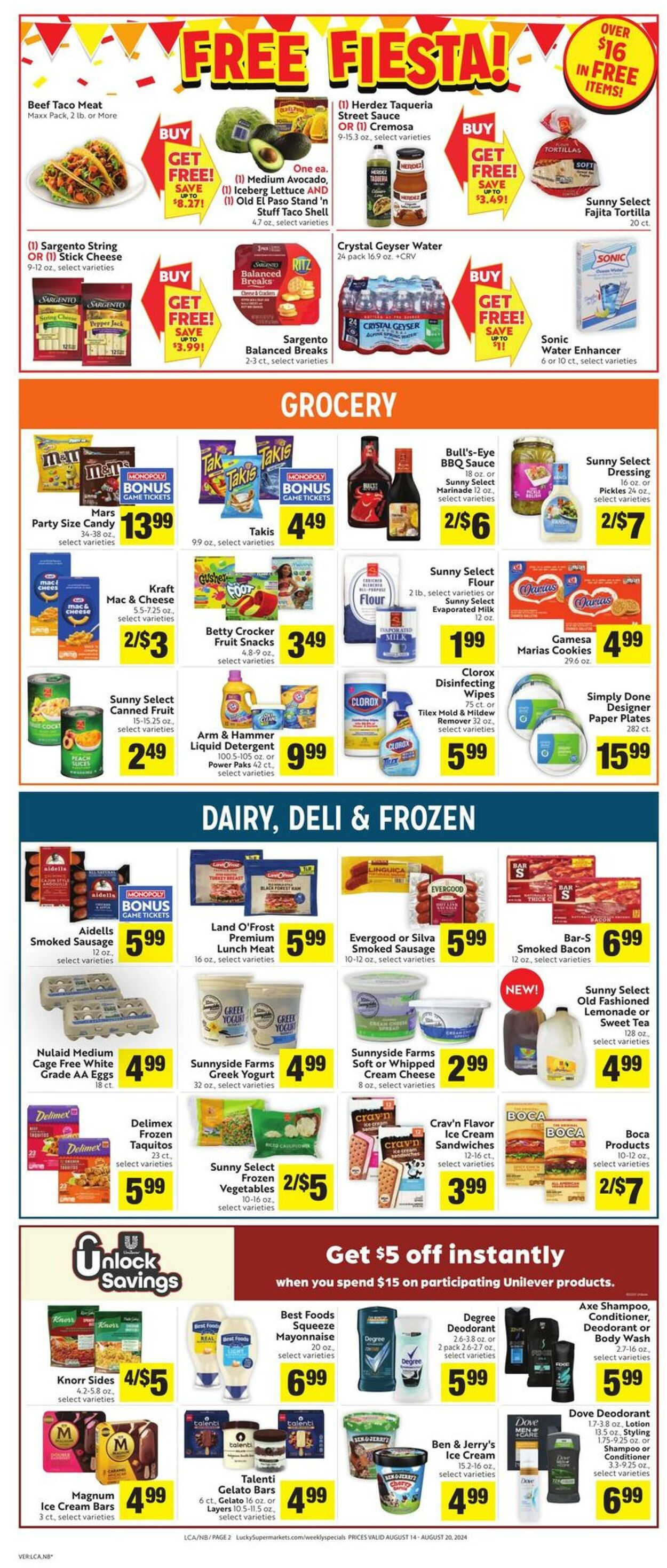 Weekly ad Lucky Supermarkets 08/14/2024 - 08/20/2024