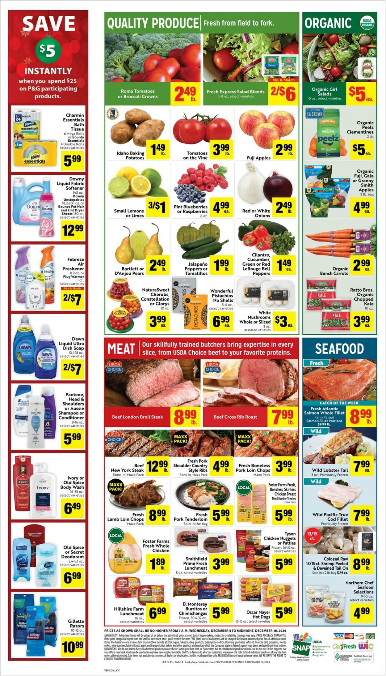 Weekly ad Lucky Supermarkets 12/04/2024 - 12/10/2024