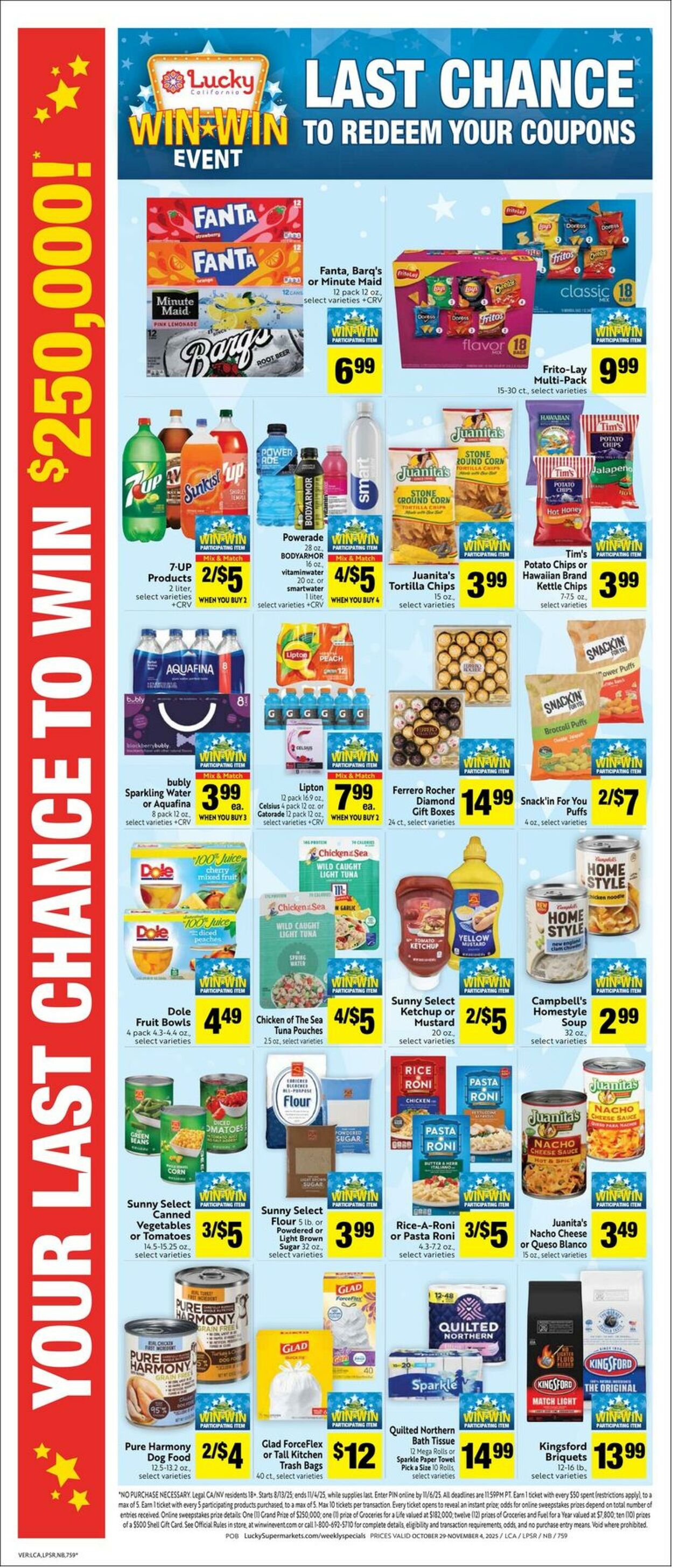 Weekly ad Lucky Supermarkets 10/29/2025 - 11/04/2025
