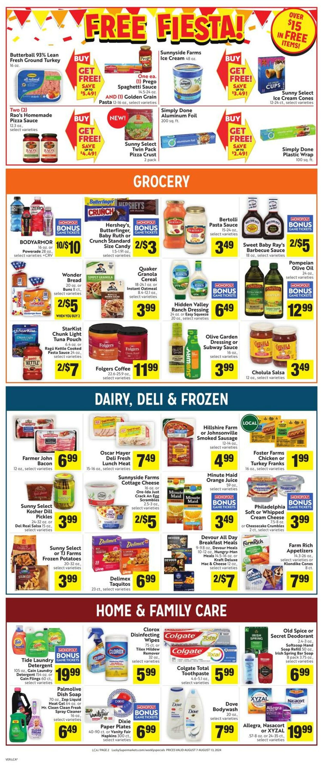 Weekly ad Lucky Supermarkets 08/07/2024 - 08/13/2024