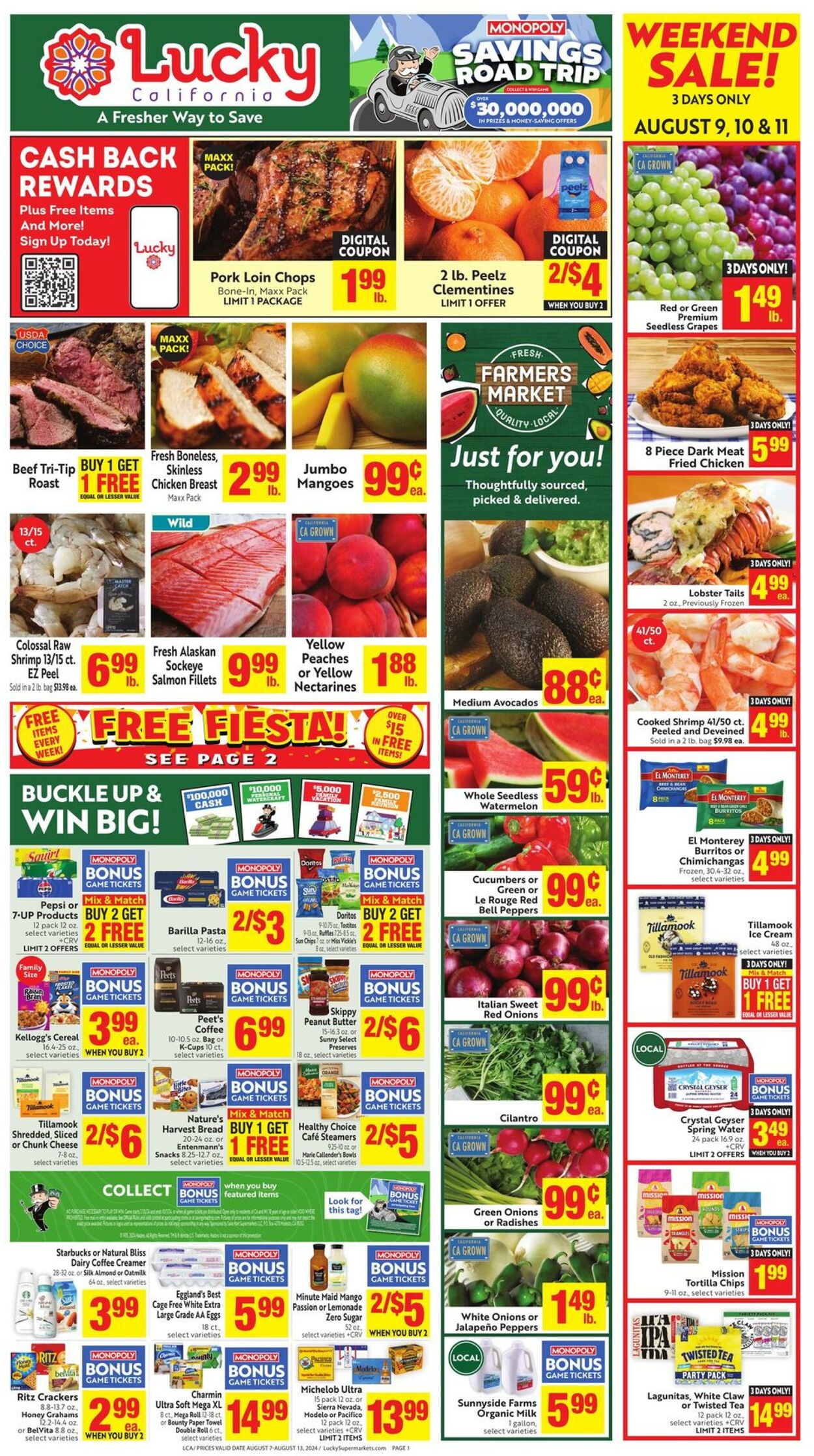 Weekly ad Lucky Supermarkets 08/07/2024 - 08/13/2024