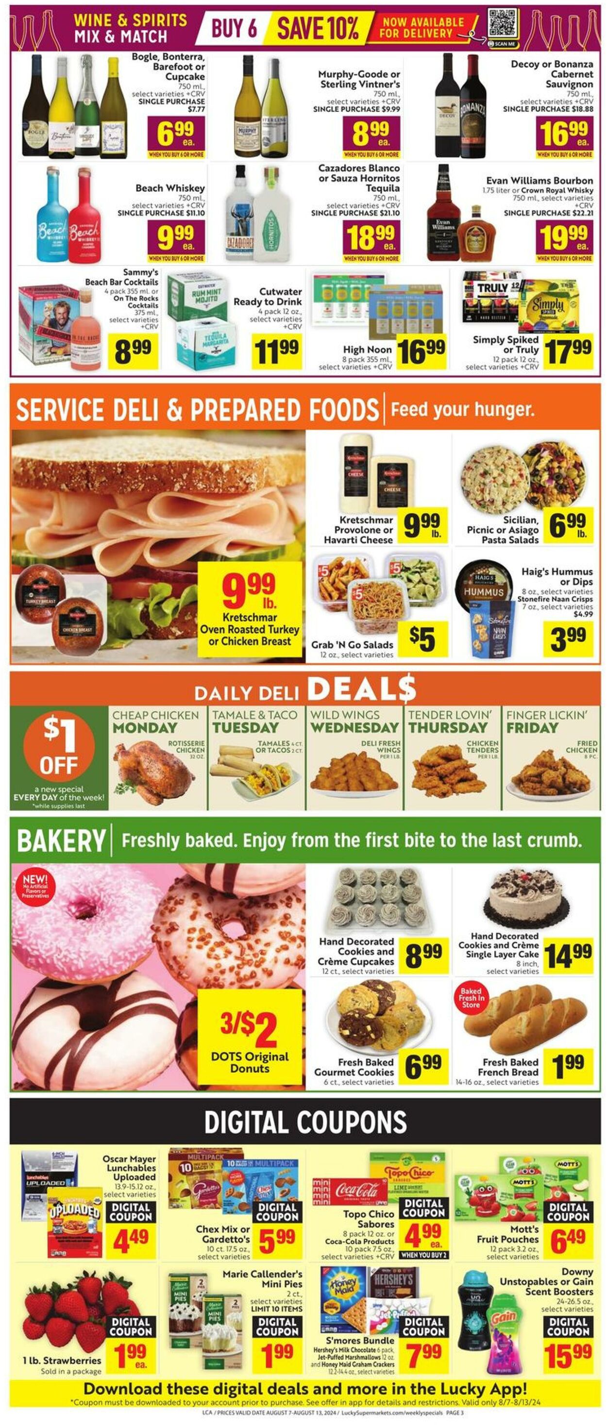 Weekly ad Lucky Supermarkets 08/07/2024 - 08/13/2024