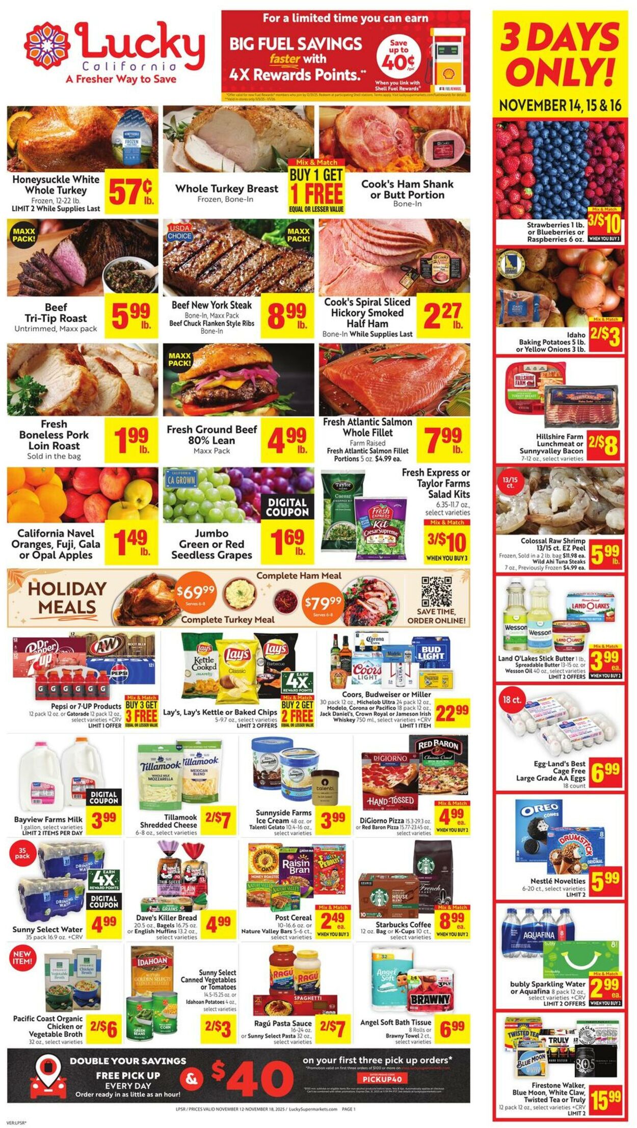 Weekly ad Lucky Supermarkets 11/12/2025 - 11/18/2025