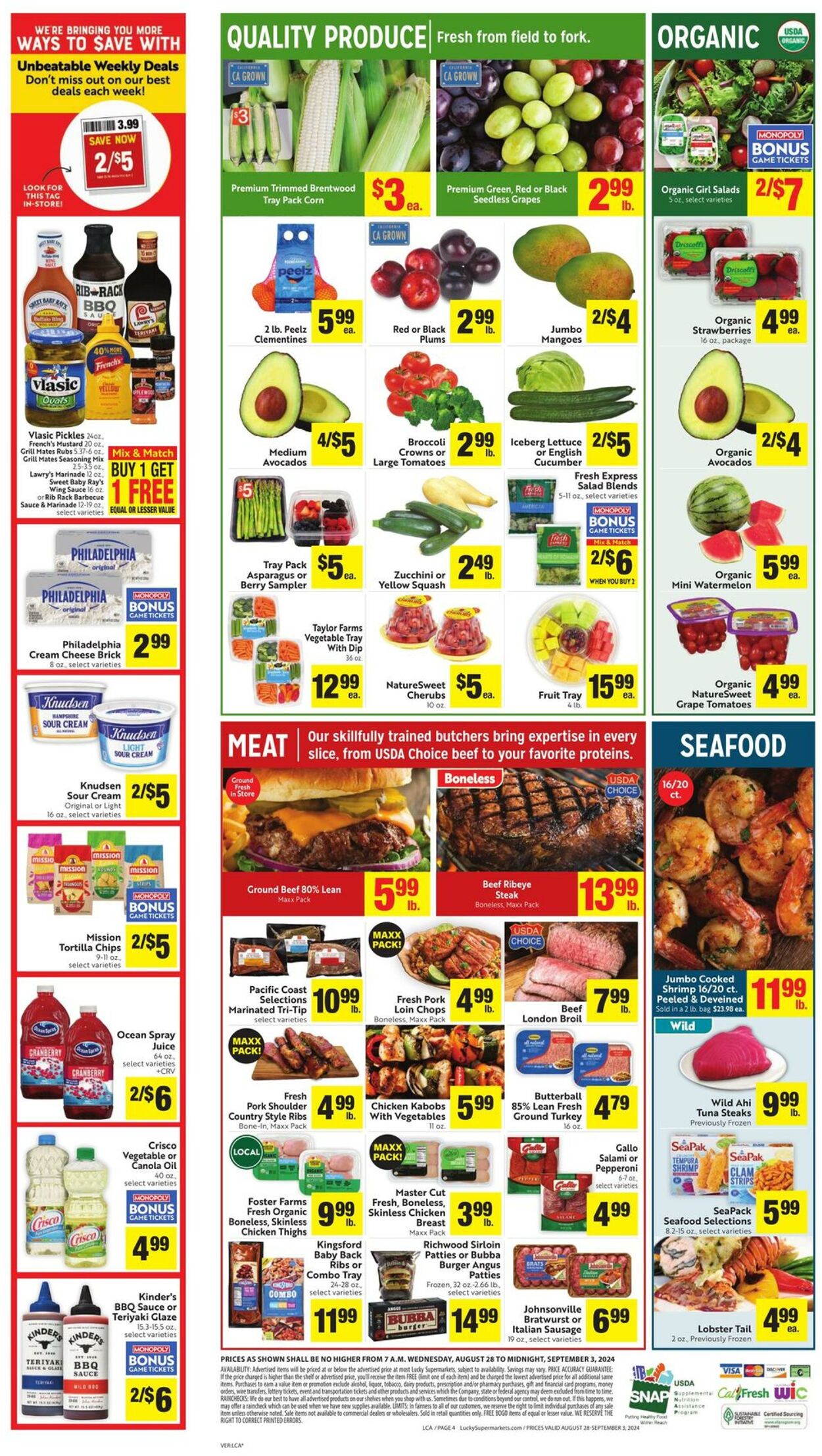 Weekly ad Lucky Supermarkets 08/28/2024 - 09/03/2024