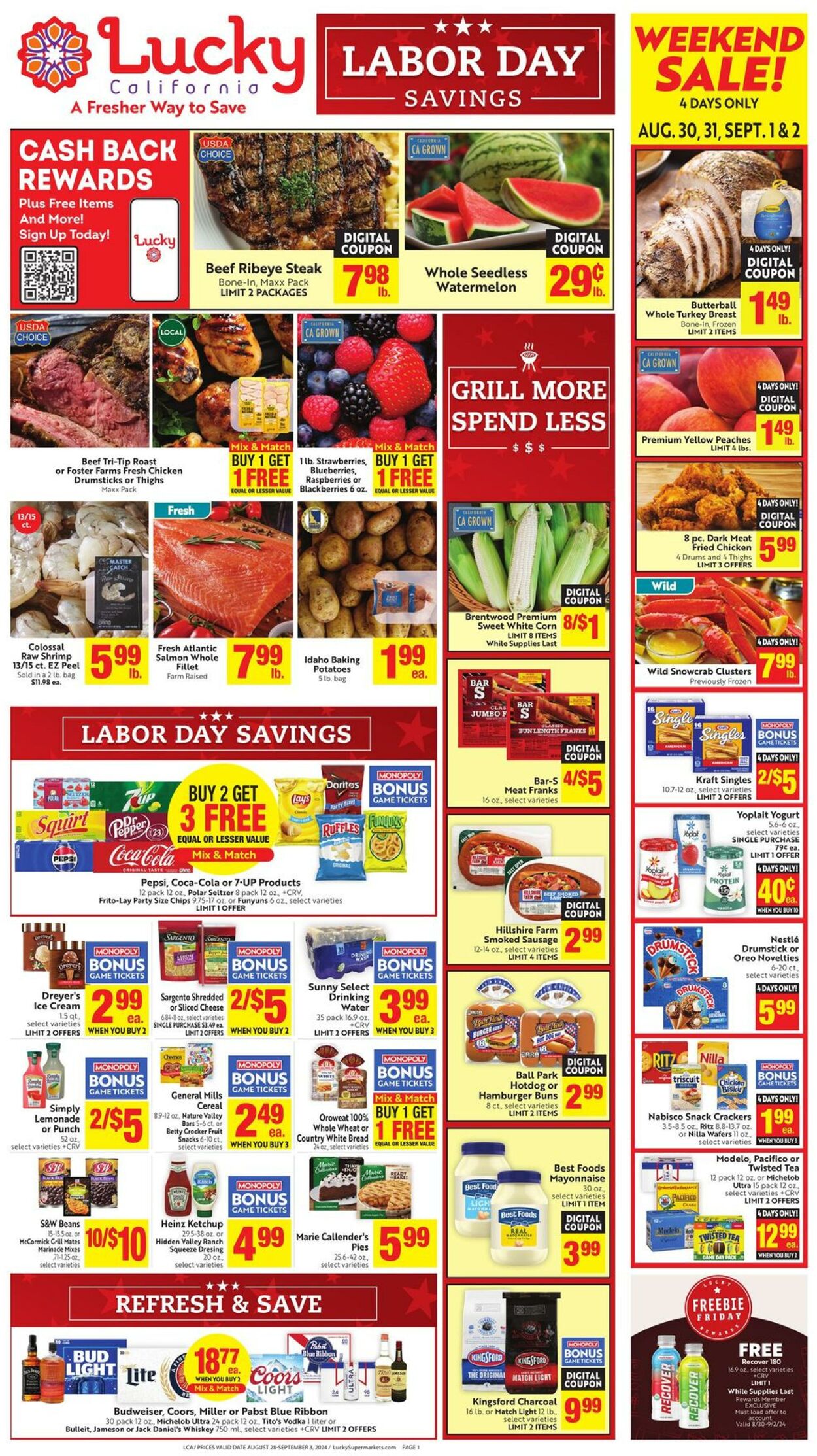 Weekly ad Lucky Supermarkets 08/28/2024 - 09/03/2024