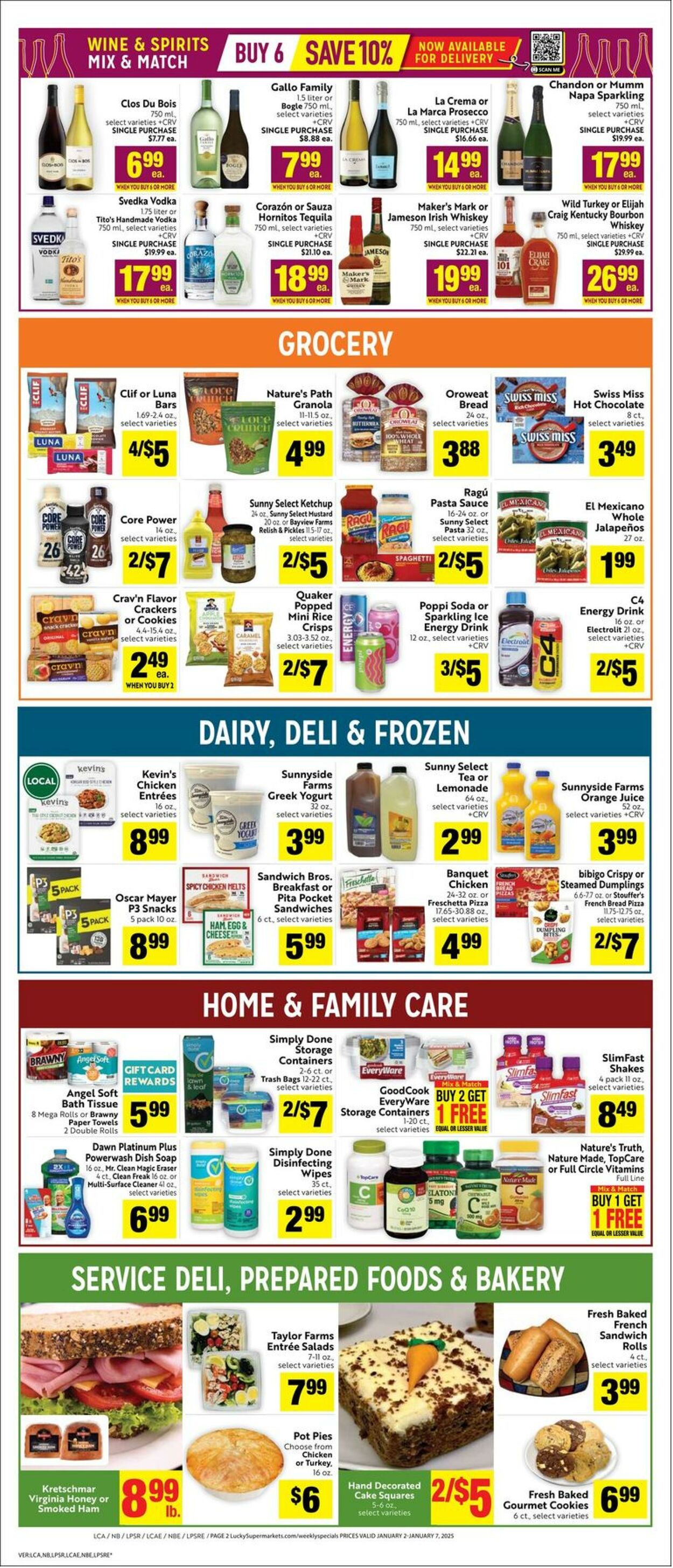 Weekly ad Lucky Supermarkets 01/02/2025 - 01/07/2025