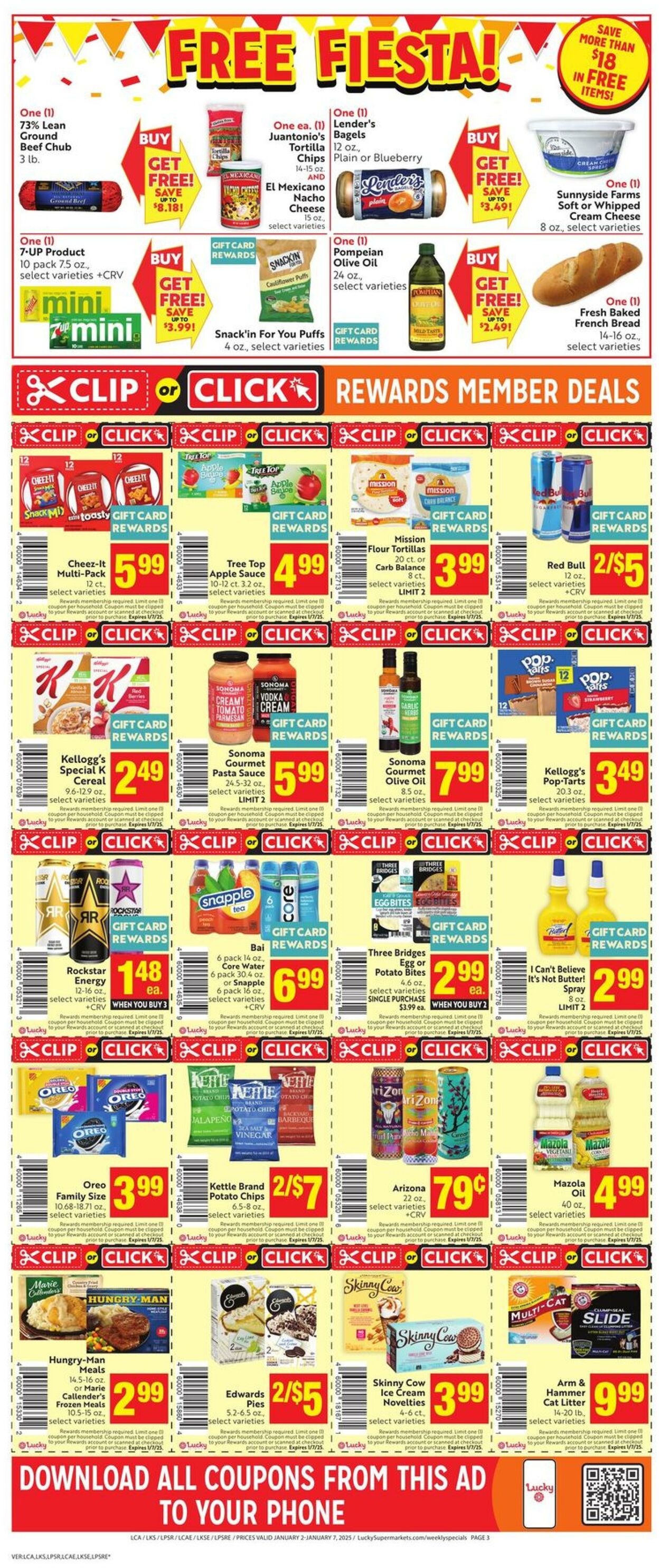 Weekly ad Lucky Supermarkets 01/02/2025 - 01/07/2025