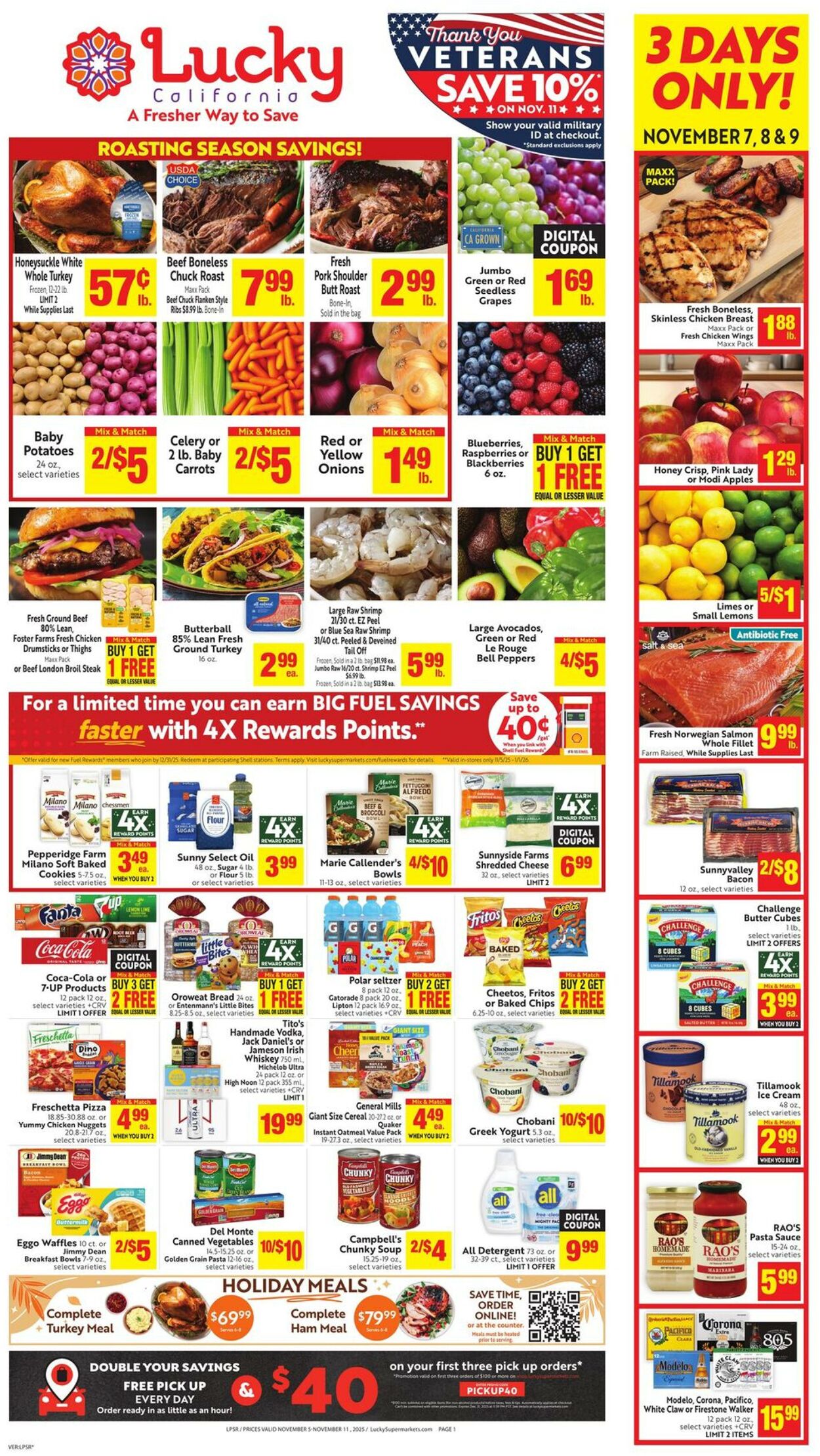 Weekly ad Lucky Supermarkets 11/05/2025 - 11/11/2025