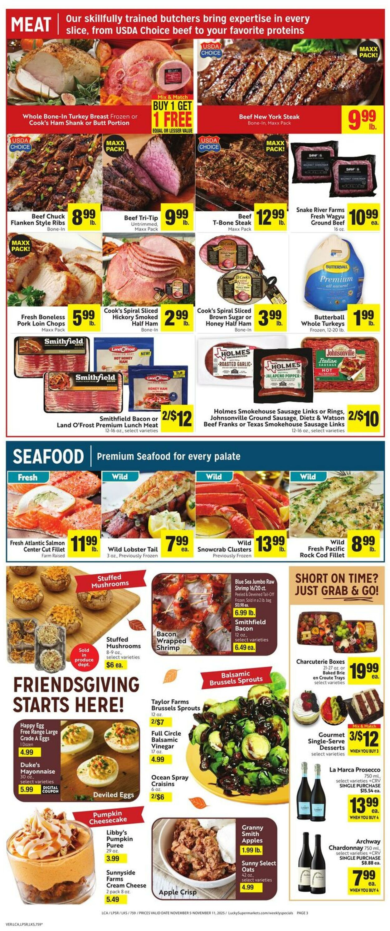 Weekly ad Lucky Supermarkets 11/05/2025 - 11/11/2025
