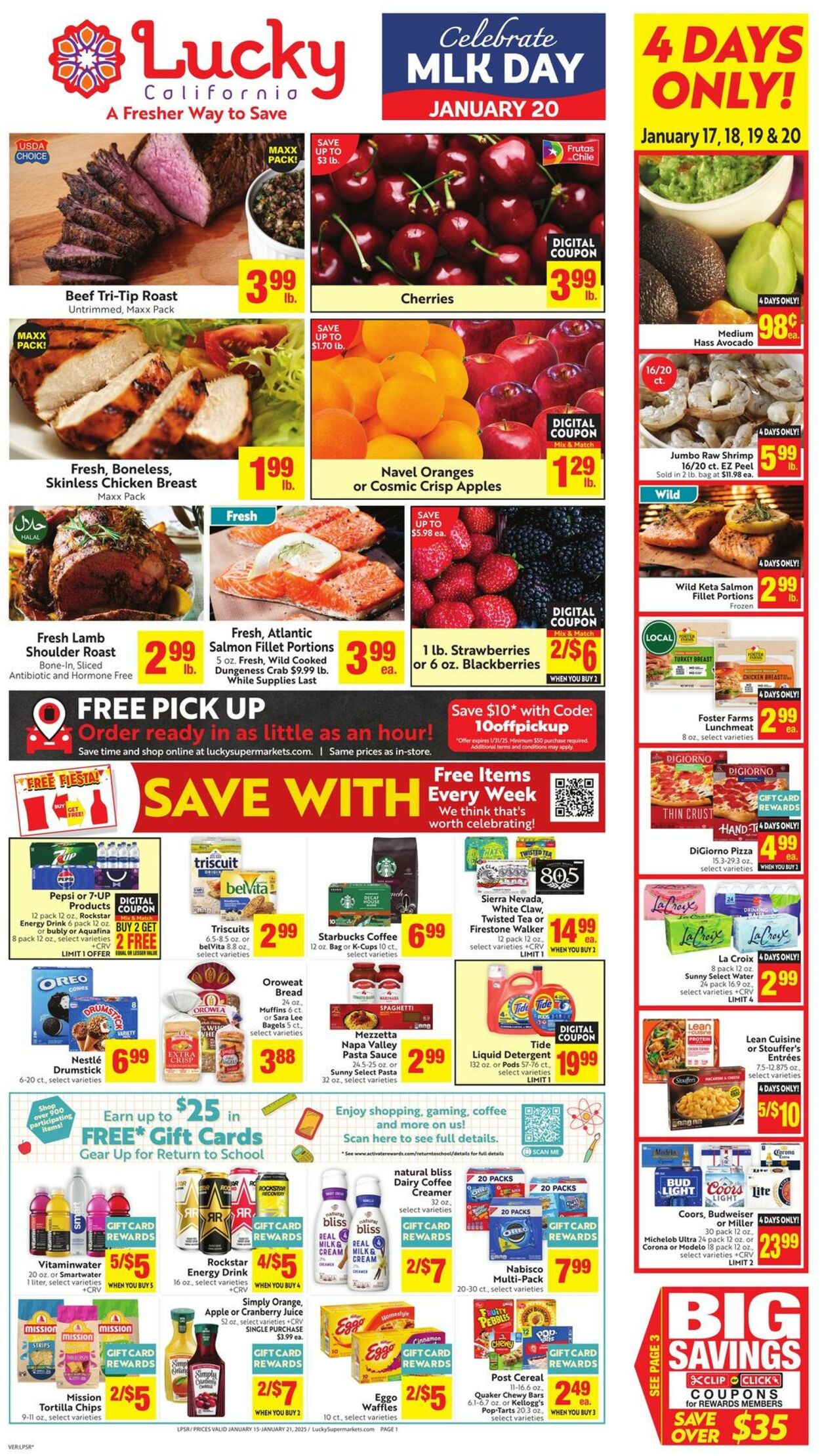 Weekly ad Lucky Supermarkets 01/15/2025 - 01/21/2025