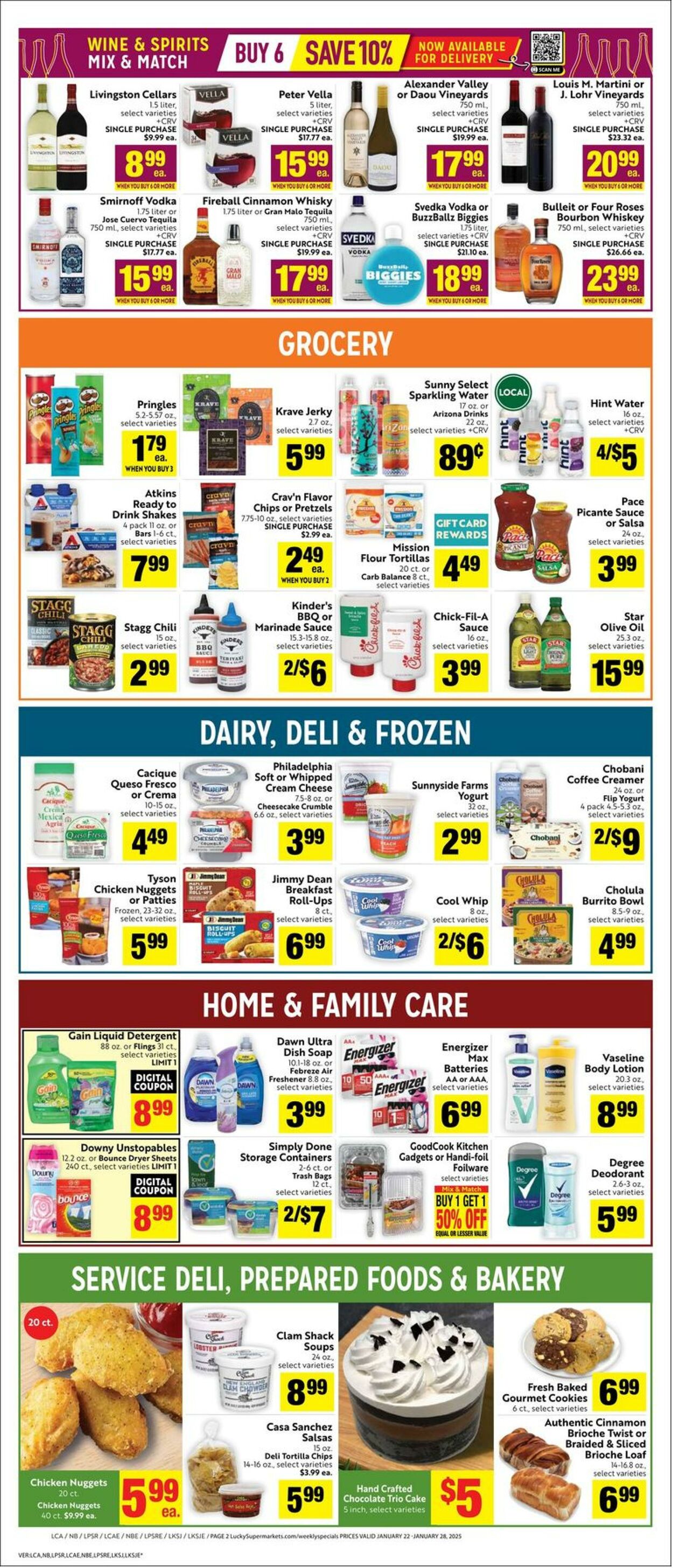 Weekly ad Lucky Supermarkets 01/22/2025 - 01/28/2025