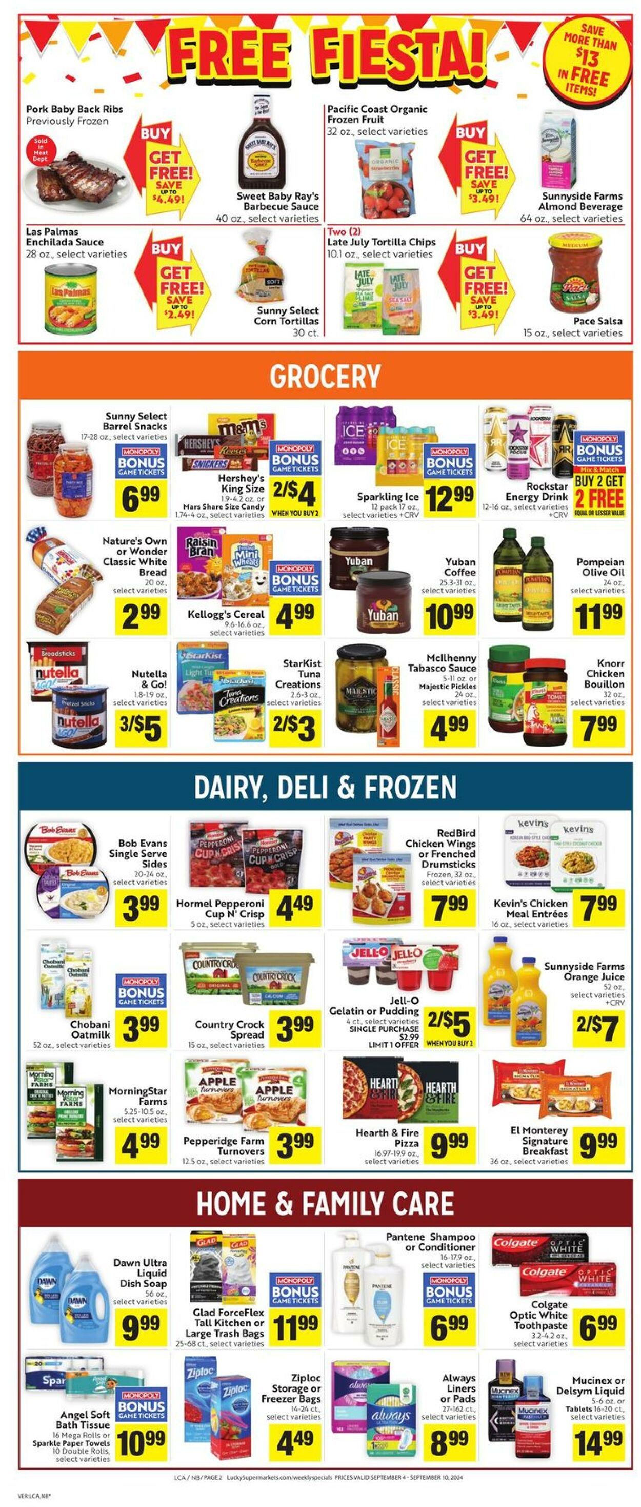 Weekly ad Lucky Supermarkets 09/04/2024 - 09/10/2024