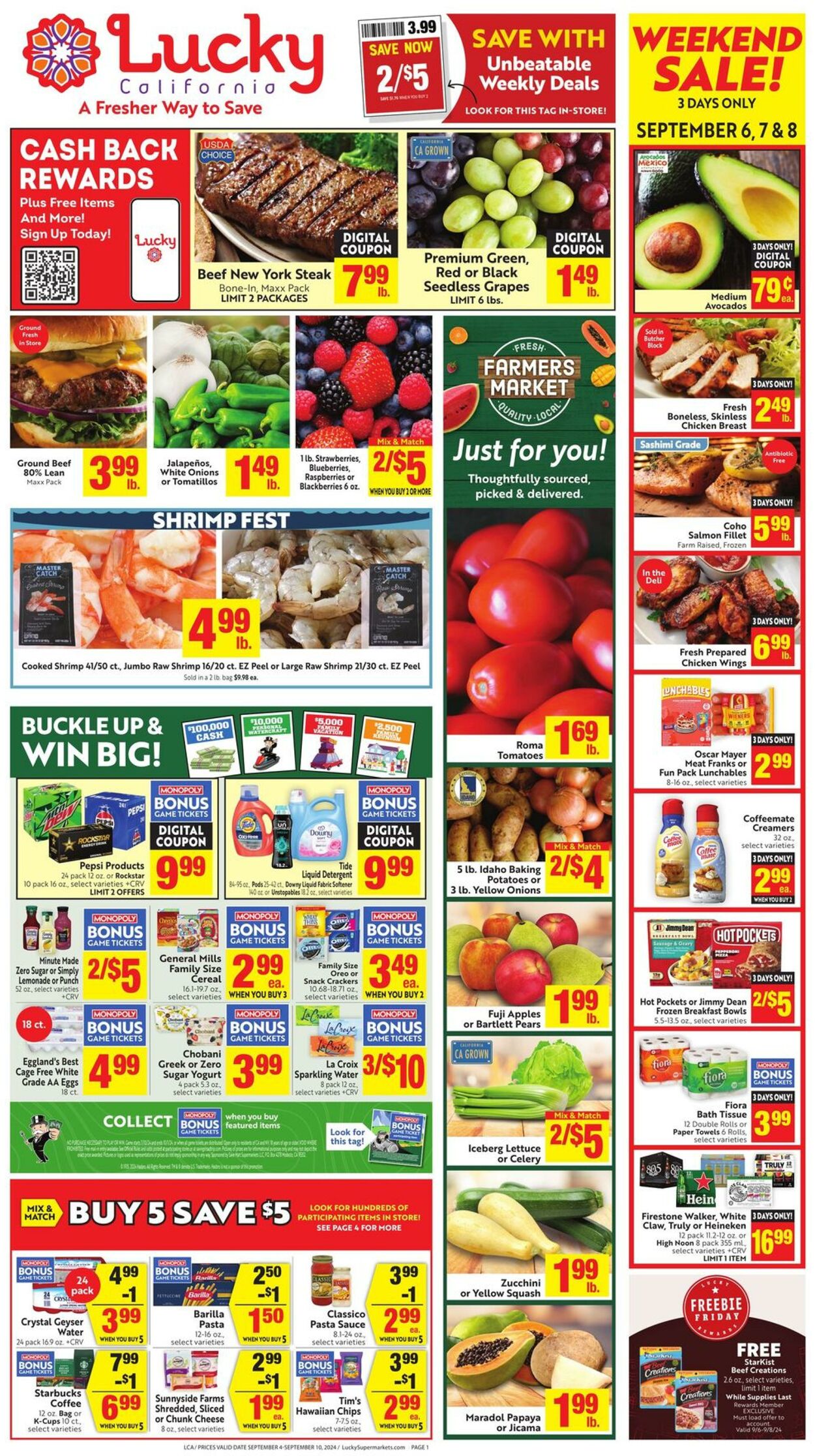 Weekly ad Lucky Supermarkets 09/04/2024 - 09/10/2024