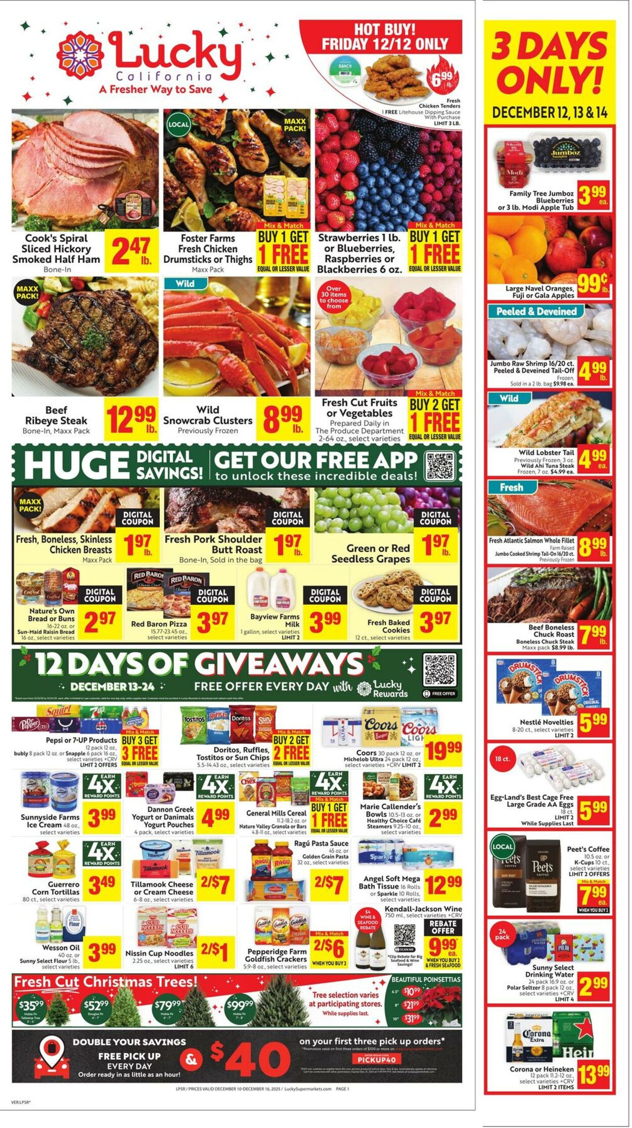 Weekly ad Lucky Supermarkets 12/10/2025 - 12/16/2025