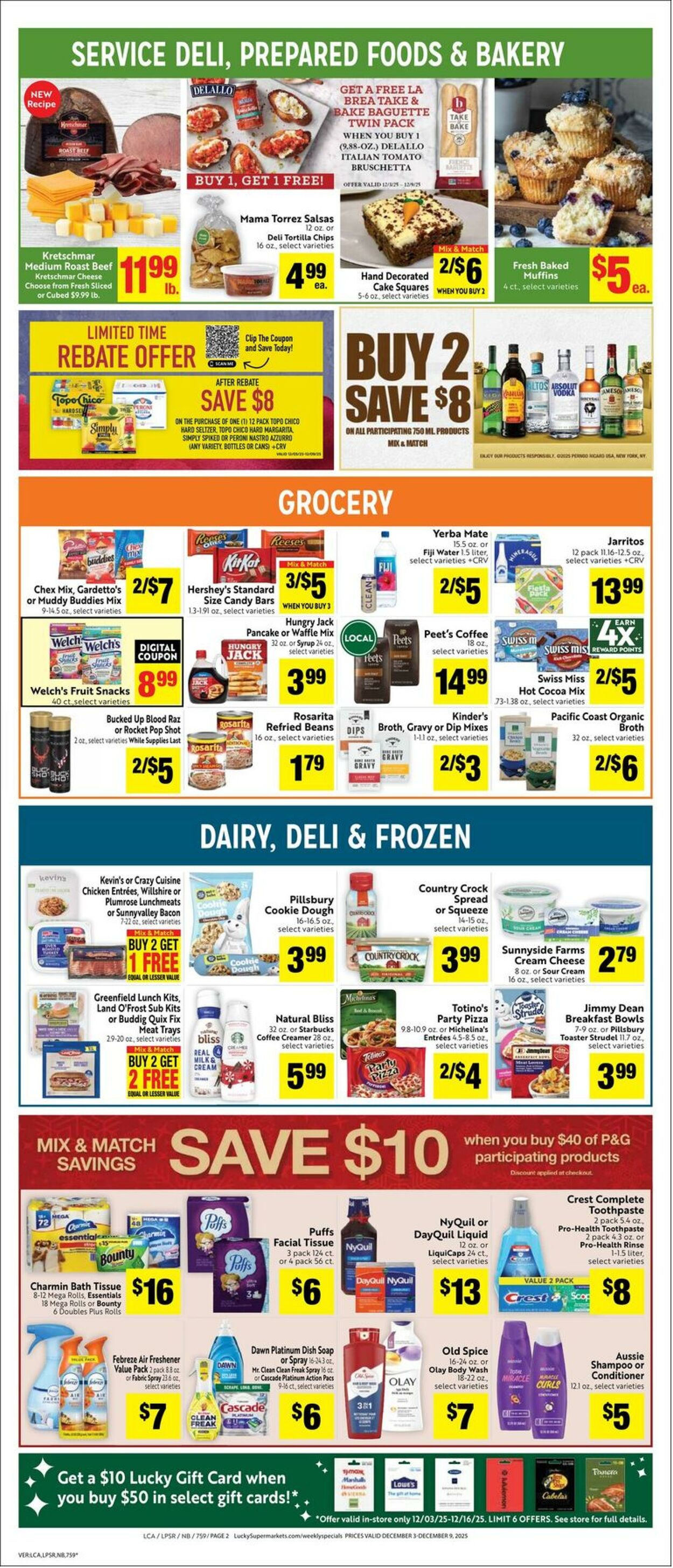 Weekly ad Lucky Supermarkets 12/03/2025 - 12/09/2025