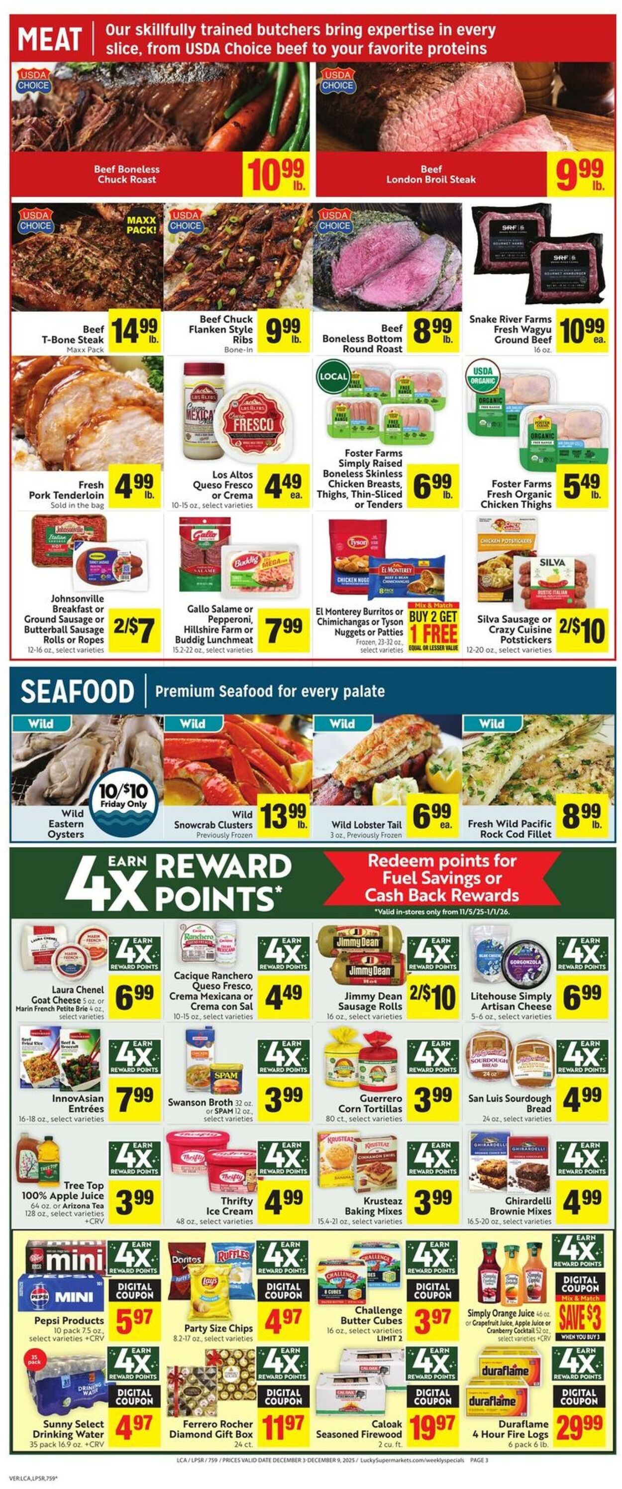 Weekly ad Lucky Supermarkets 12/03/2025 - 12/09/2025