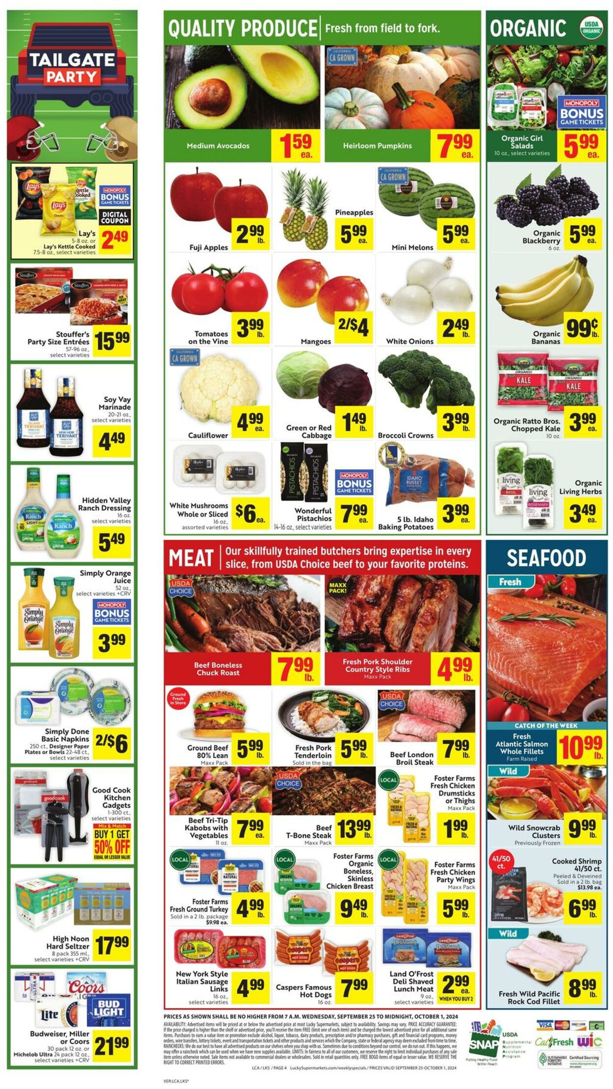 Weekly ad Lucky Supermarkets 09/25/2024 - 10/01/2024