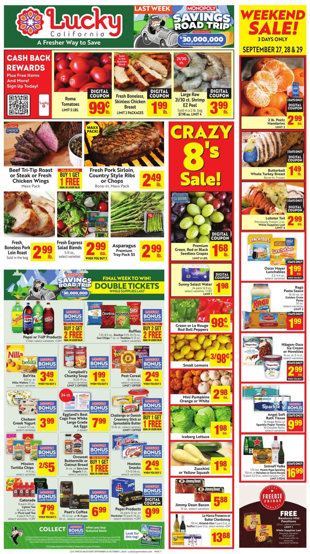 Weekly ad Lucky Supermarkets 09/25/2024 - 10/01/2024