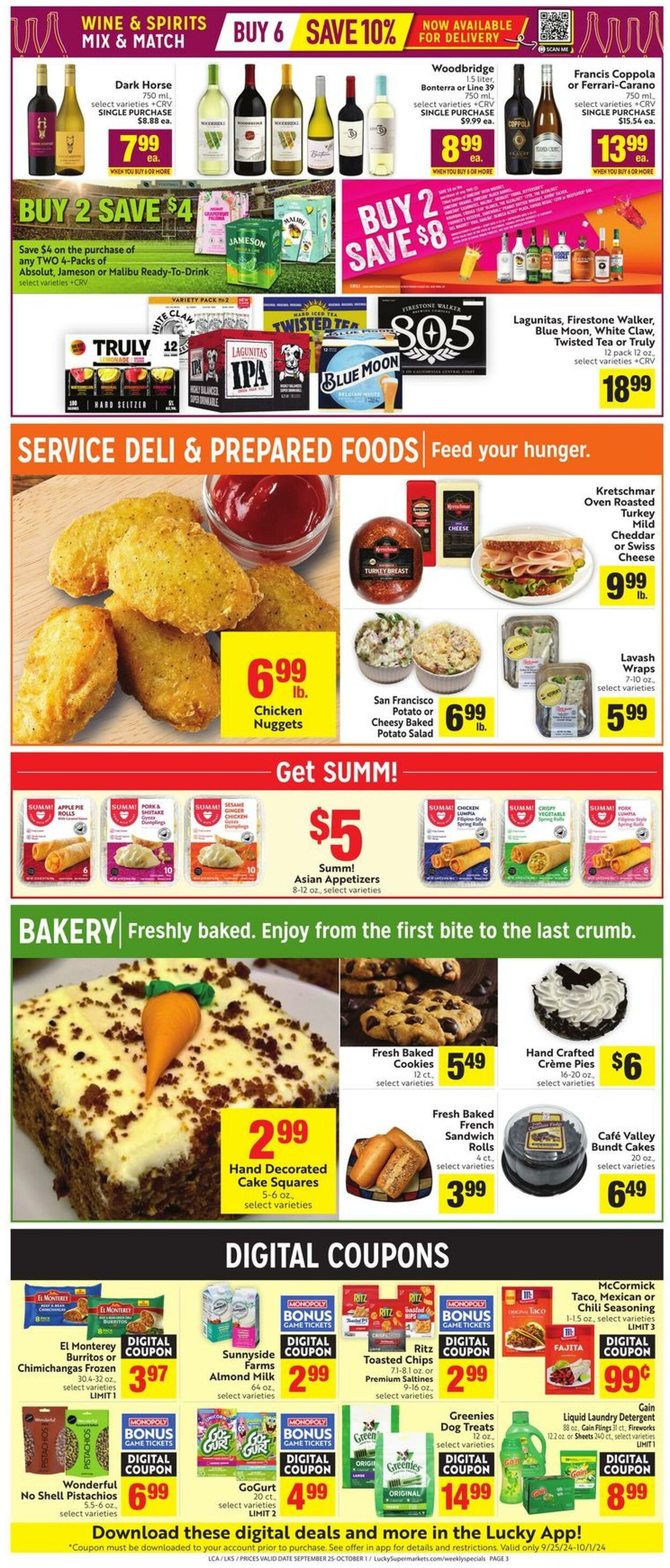 Weekly ad Lucky Supermarkets 09/25/2024 - 10/01/2024