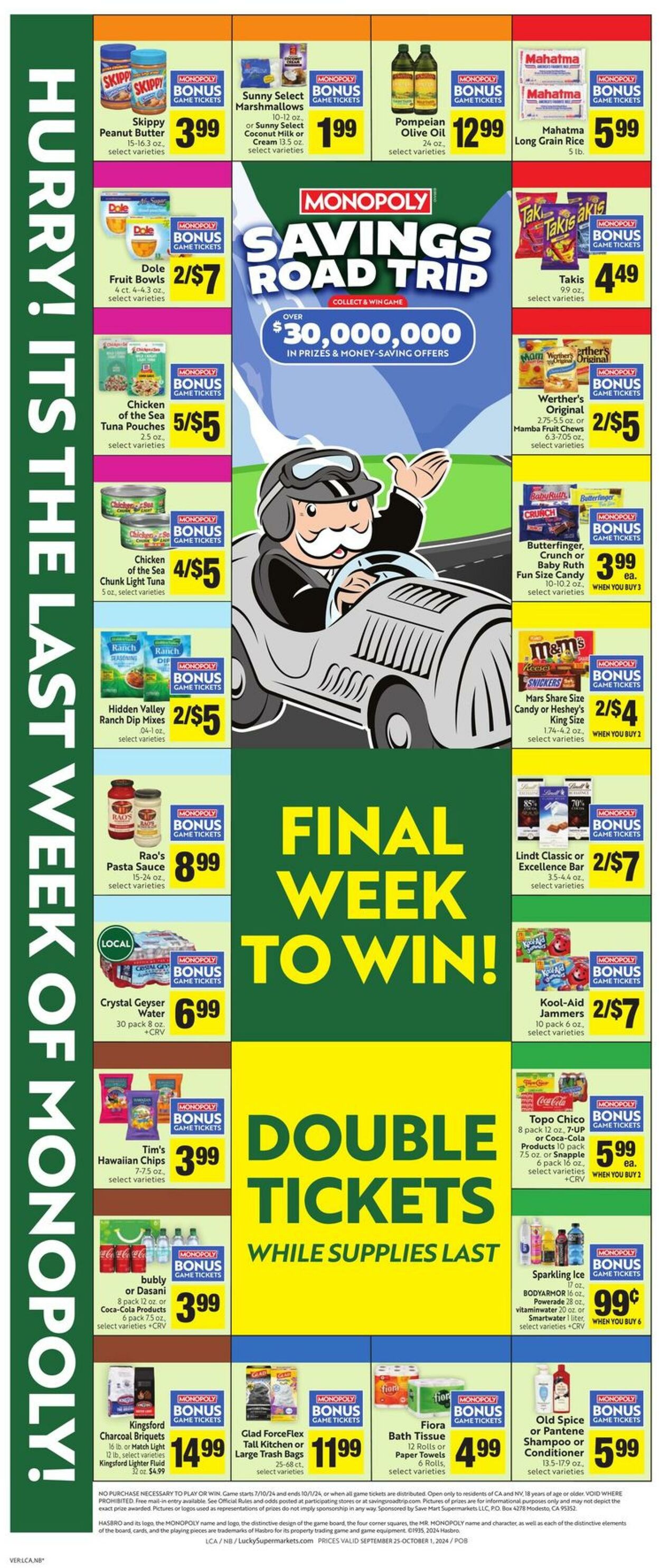 Weekly ad Lucky Supermarkets 09/25/2024 - 10/01/2024