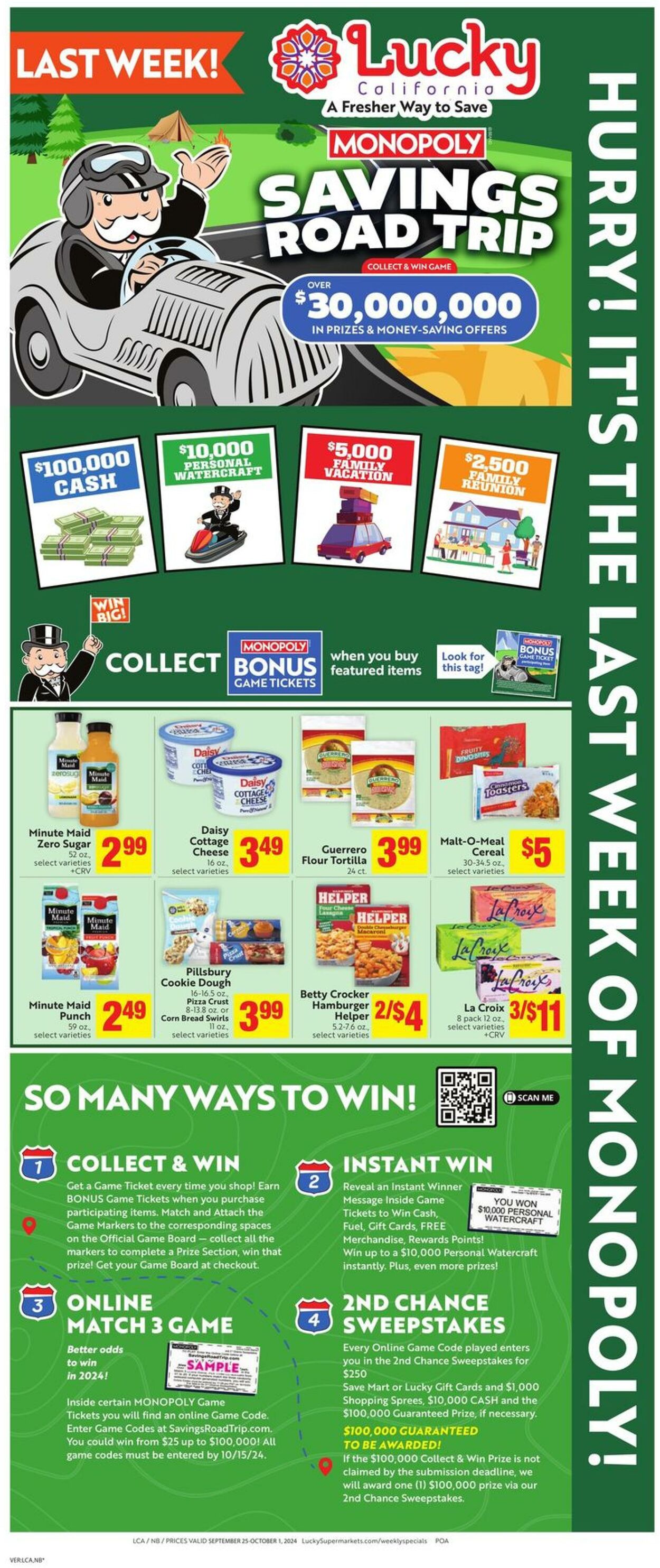 Weekly ad Lucky Supermarkets 09/25/2024 - 10/01/2024