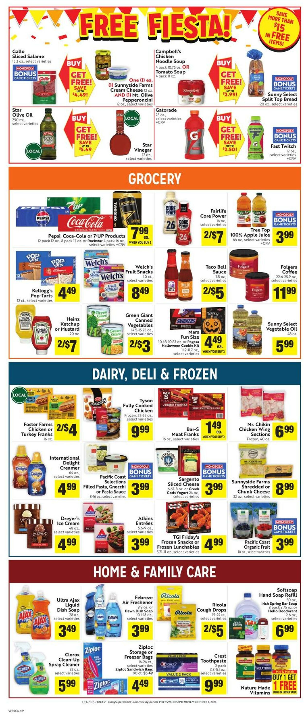 Weekly ad Lucky Supermarkets 09/25/2024 - 10/01/2024