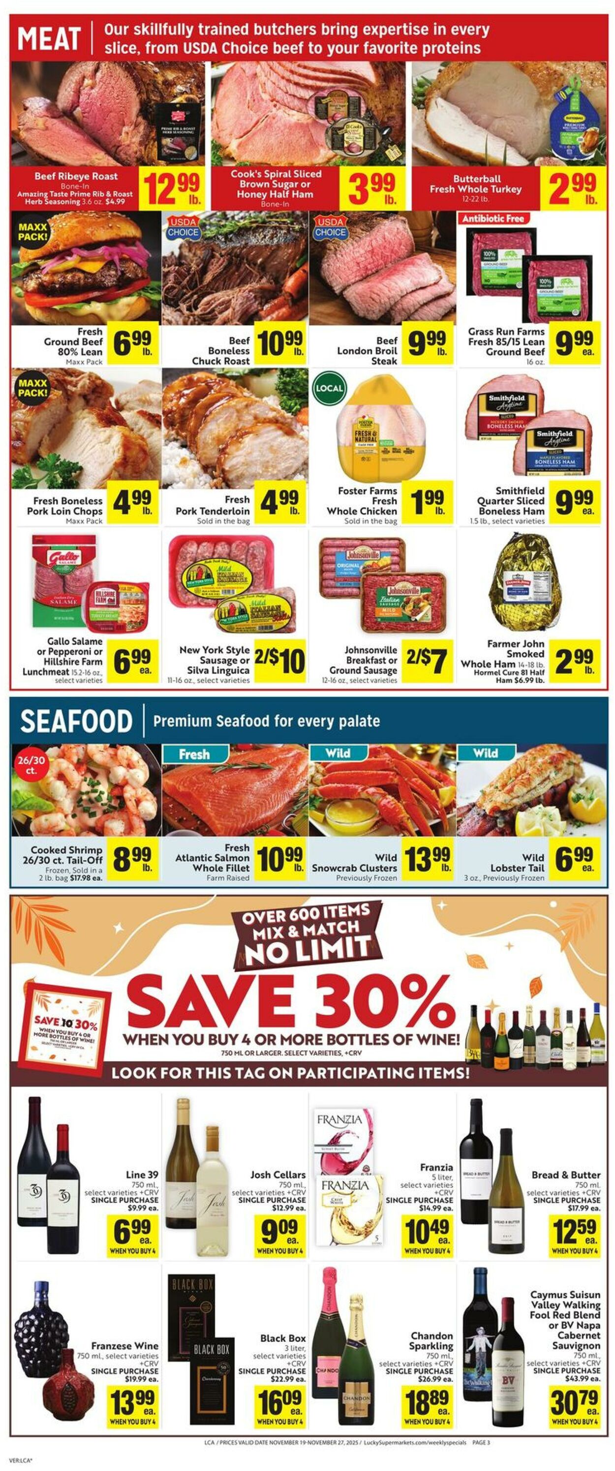 Weekly ad Lucky Supermarkets 11/19/2025 - 11/27/2025