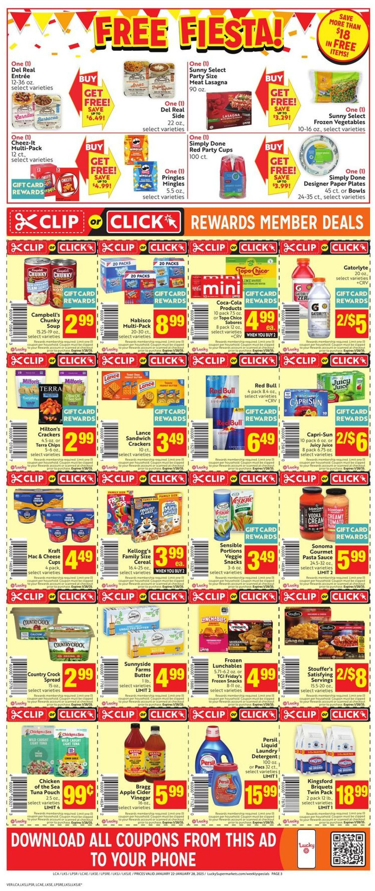 Weekly ad Lucky Supermarkets 01/22/2025 - 01/28/2025