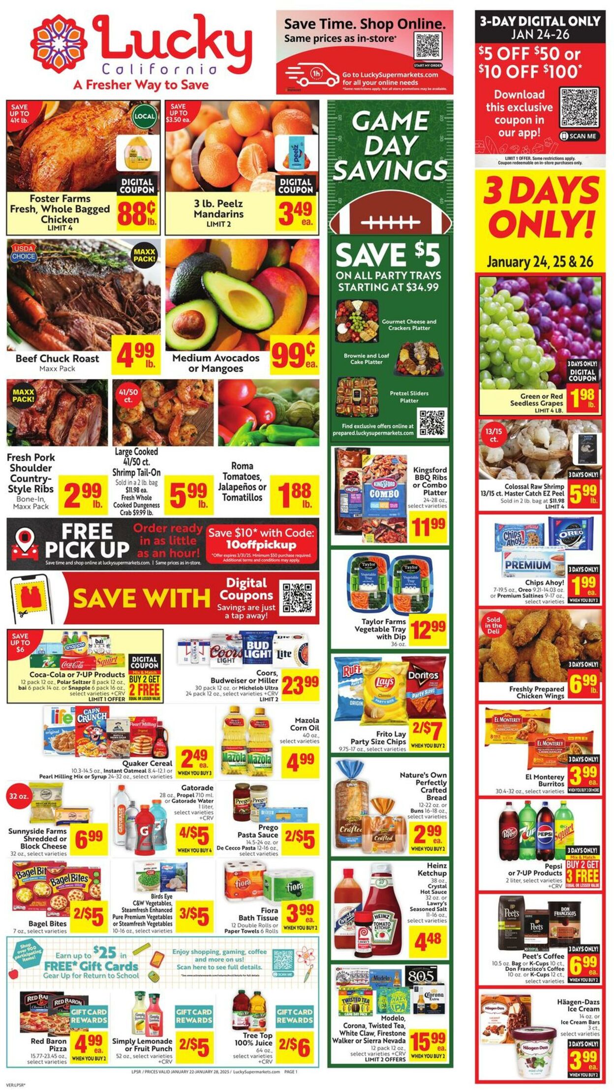 Weekly ad Lucky Supermarkets 01/22/2025 - 01/28/2025