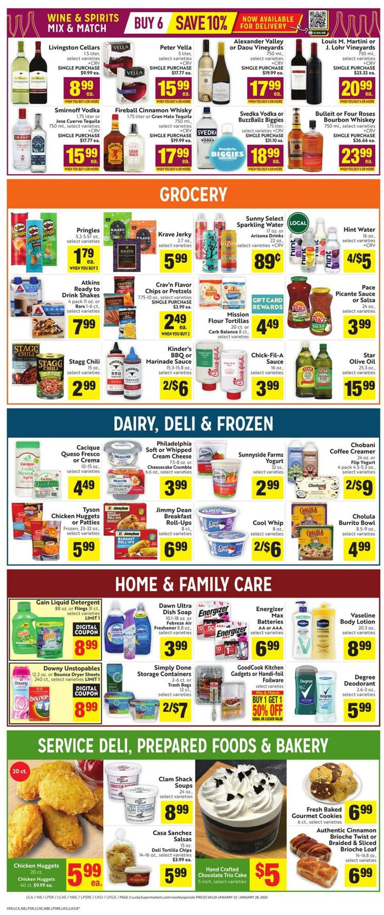 Weekly ad Lucky Supermarkets 01/22/2025 - 01/28/2025