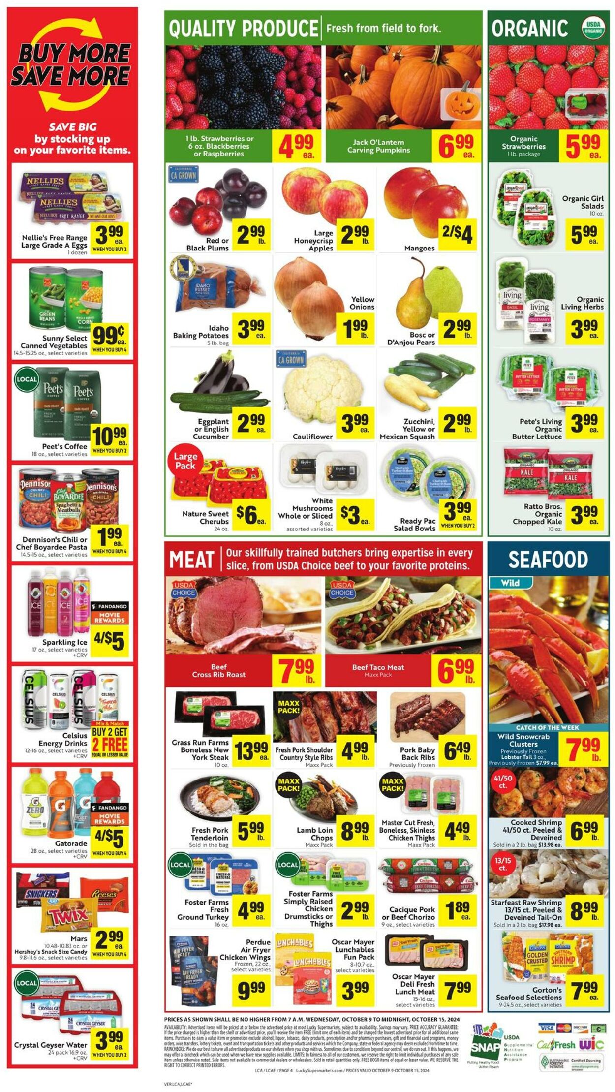 Weekly ad Lucky Supermarkets 10/09/2024 - 10/15/2024