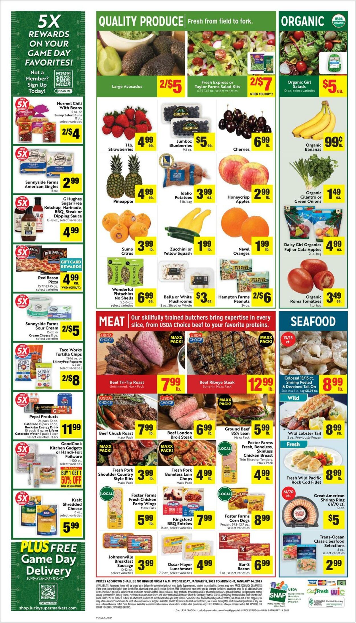 Weekly ad Lucky Supermarkets 01/08/2025 - 01/14/2025