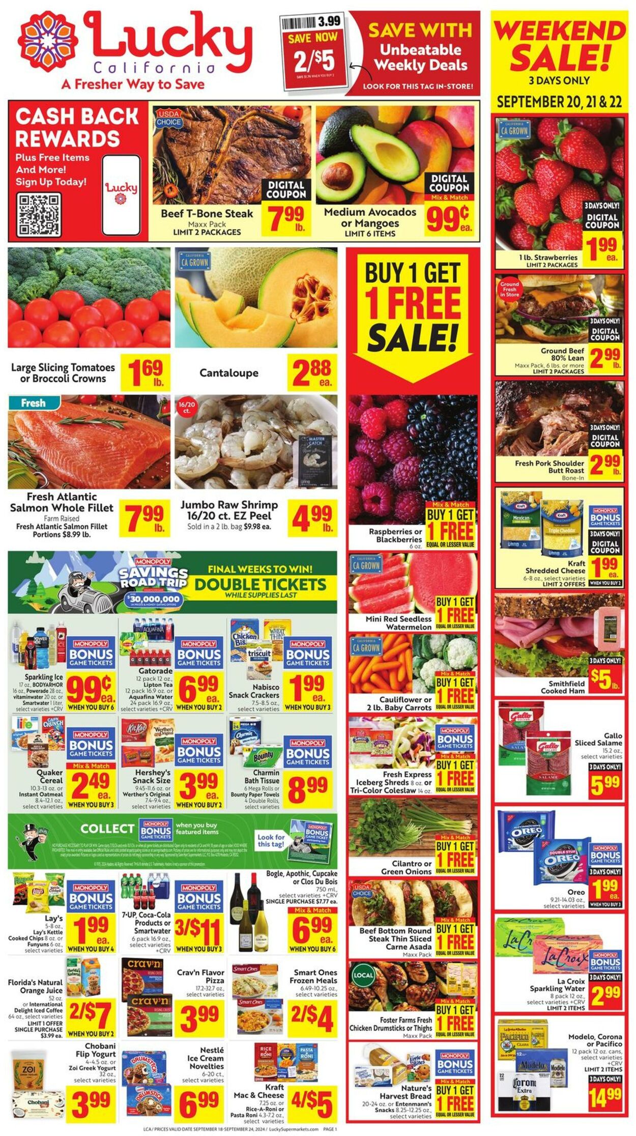 Weekly ad Lucky Supermarkets 09/18/2024 - 09/24/2024