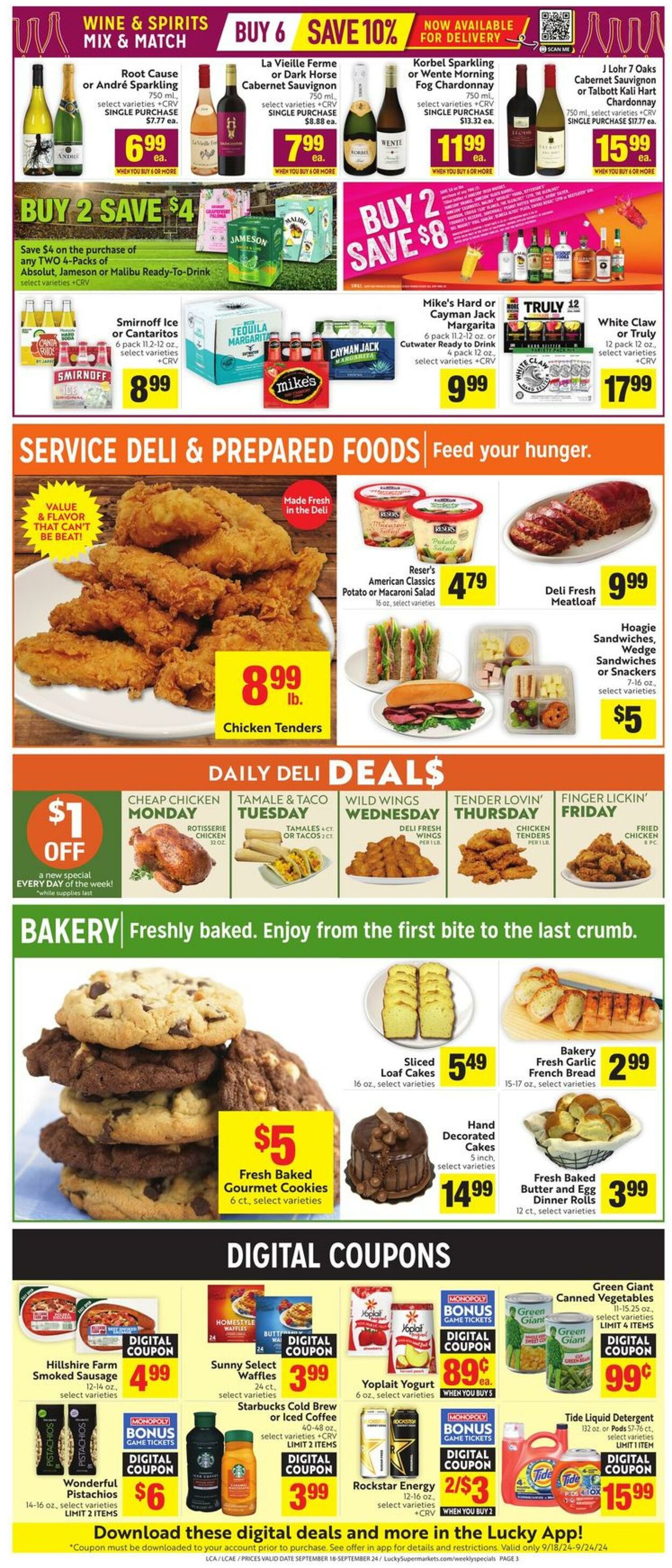 Weekly ad Lucky Supermarkets 09/18/2024 - 09/24/2024