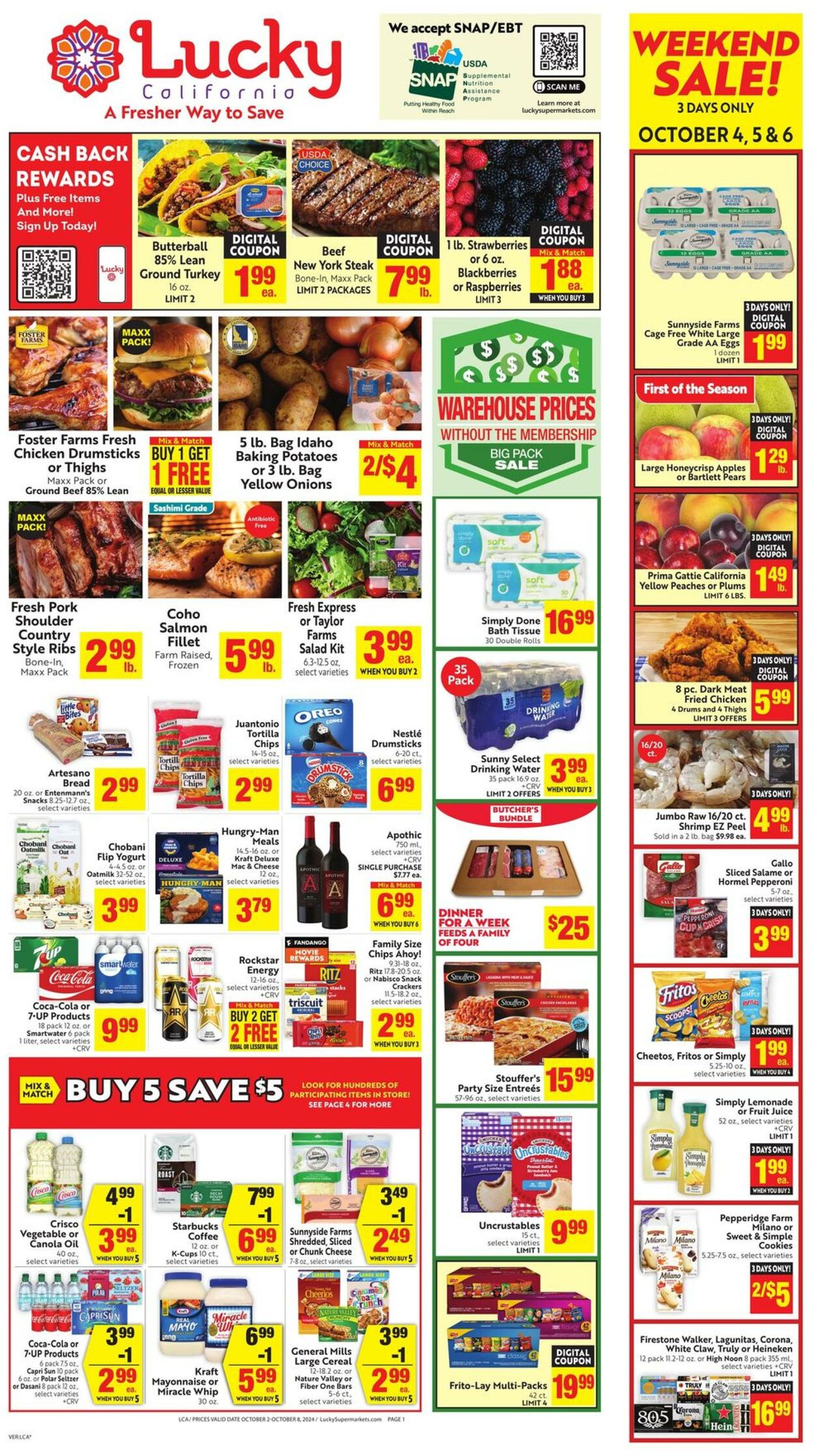 Weekly ad Lucky Supermarkets 10/02/2024 - 10/08/2024