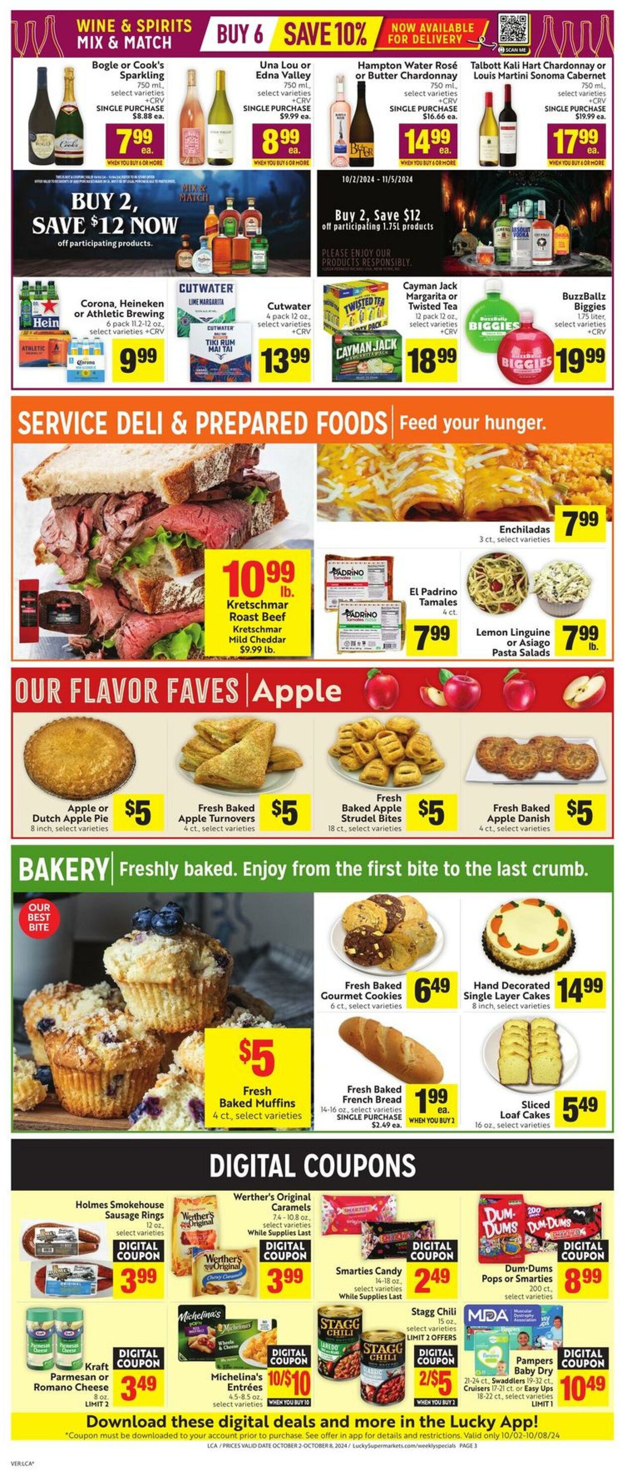 Weekly ad Lucky Supermarkets 10/02/2024 - 10/08/2024