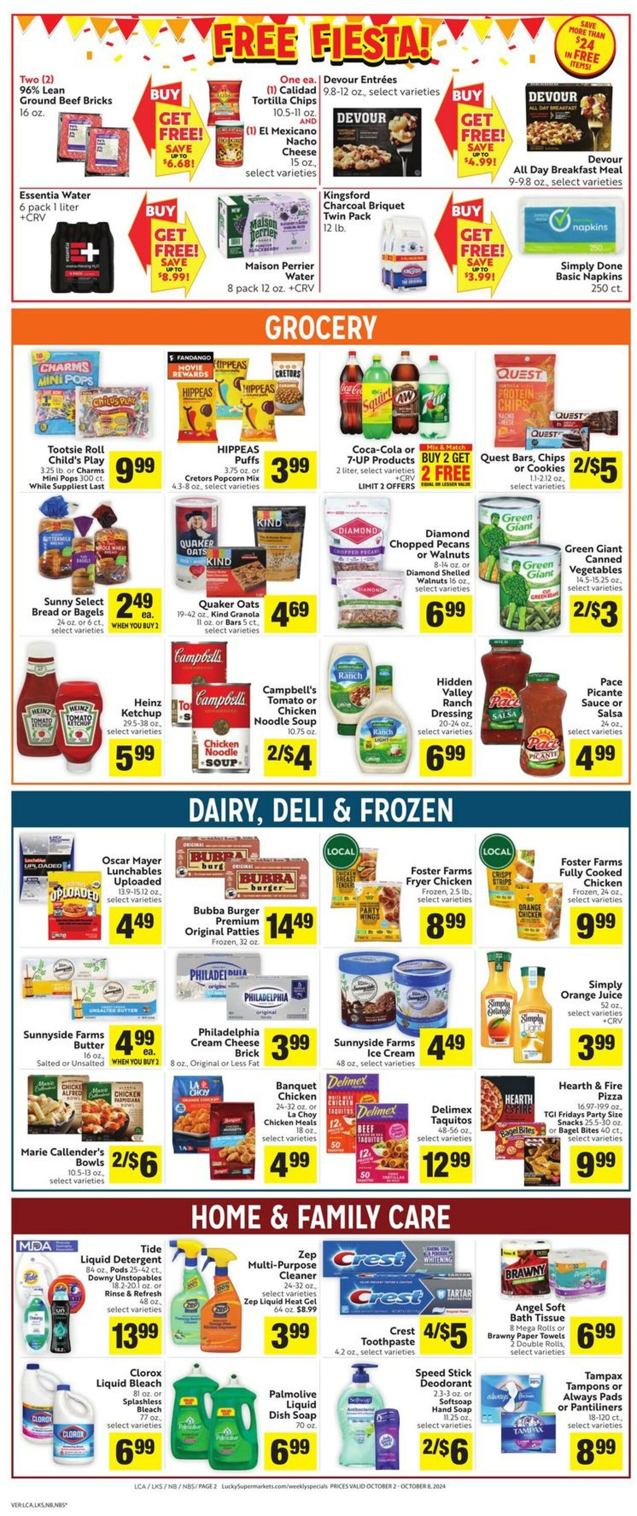 Weekly ad Lucky Supermarkets 10/02/2024 - 10/08/2024