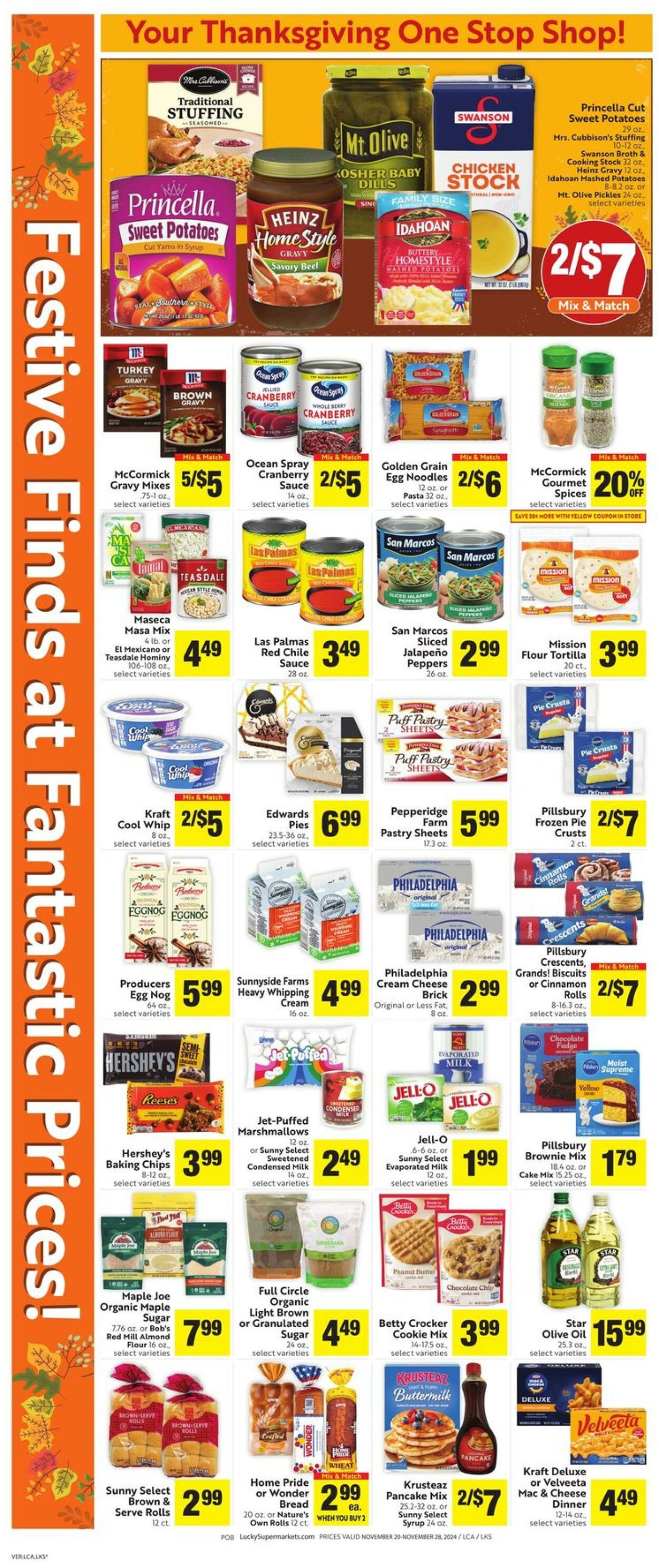 Weekly ad Lucky Supermarkets 11/20/2024 - 11/28/2024