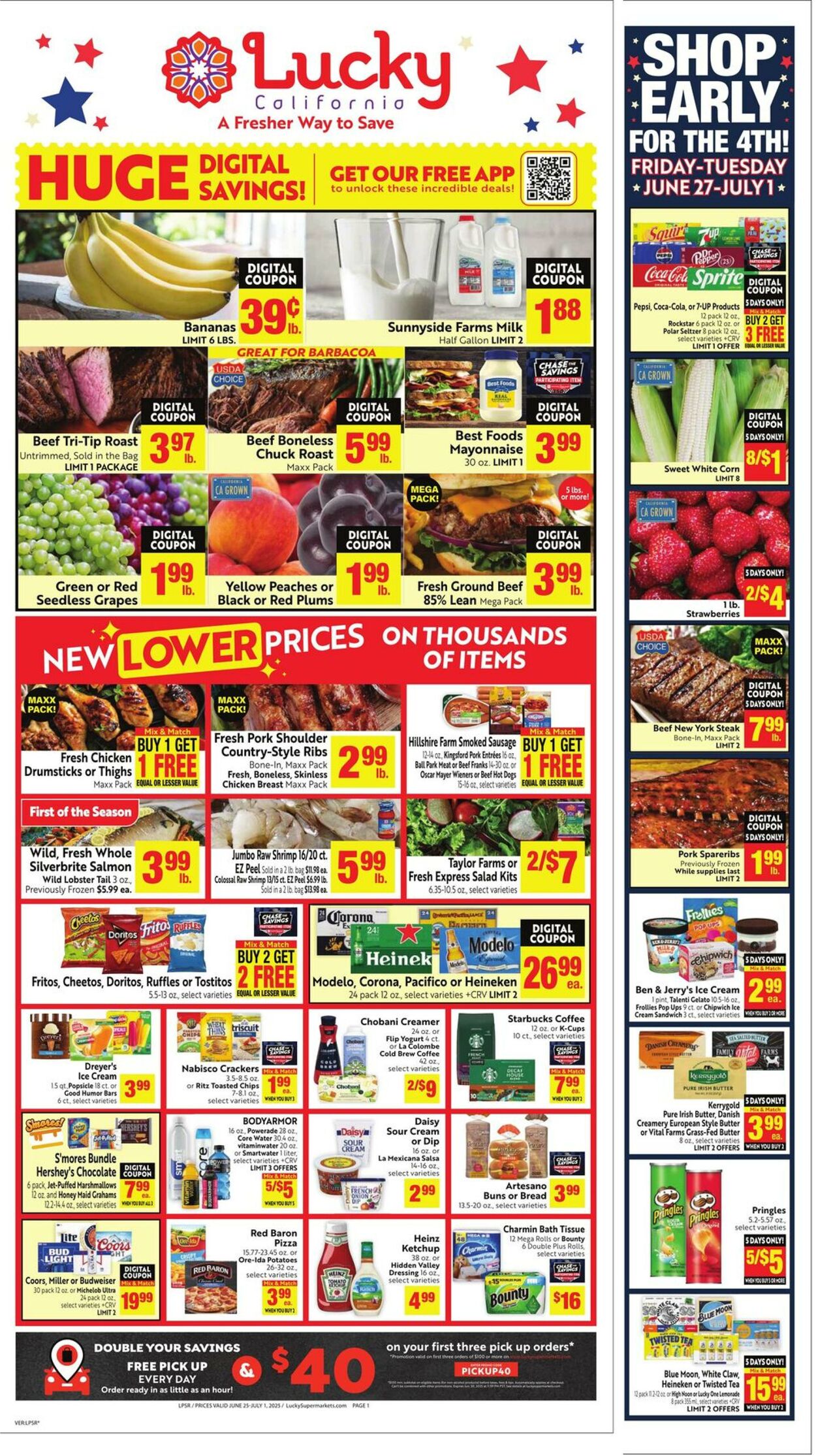 Weekly ad Lucky Supermarkets 06/25/2025 - 07/01/2025