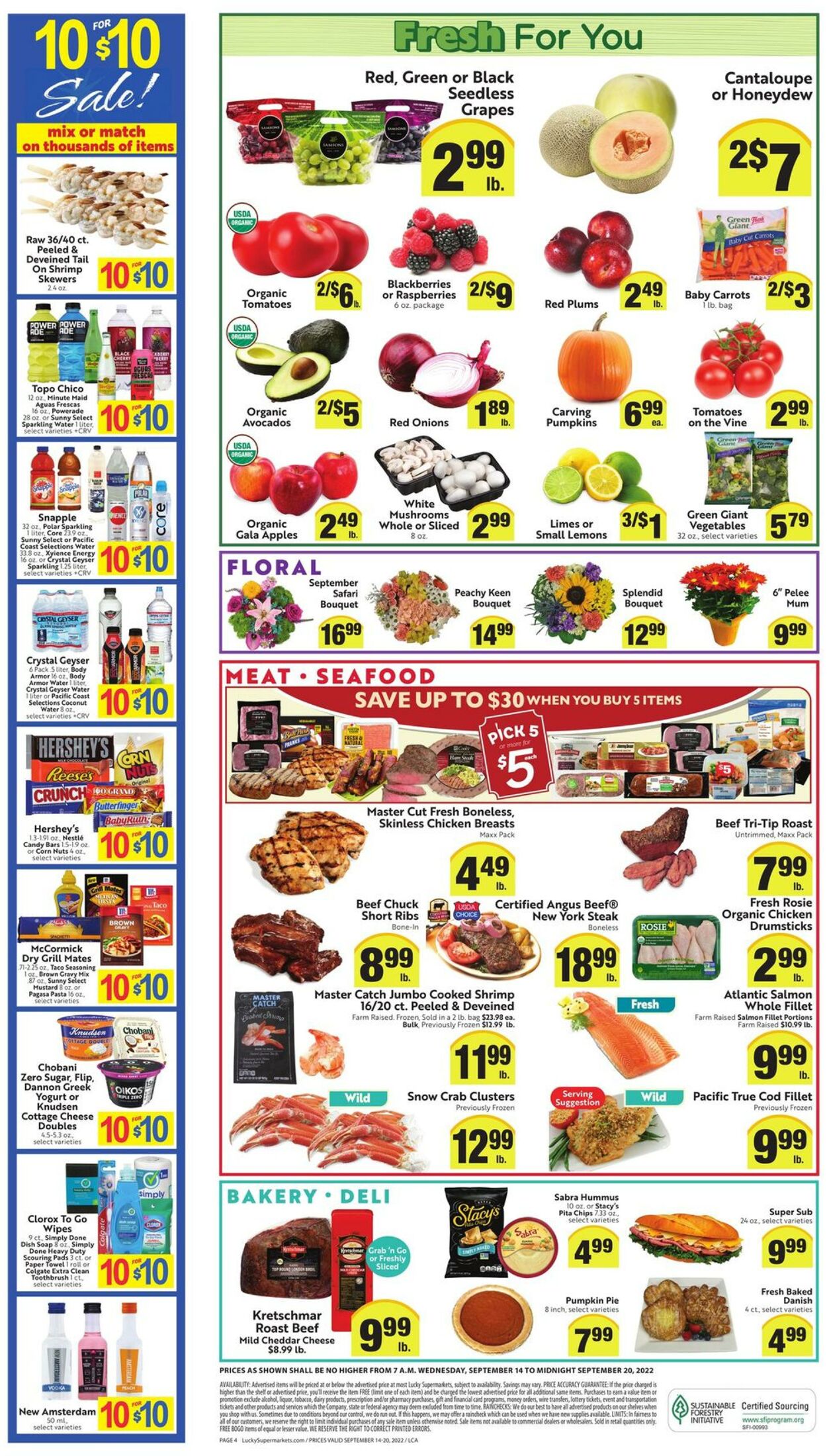 Weekly ad Lucky Supermarkets 09/14/2022 - 09/20/2022