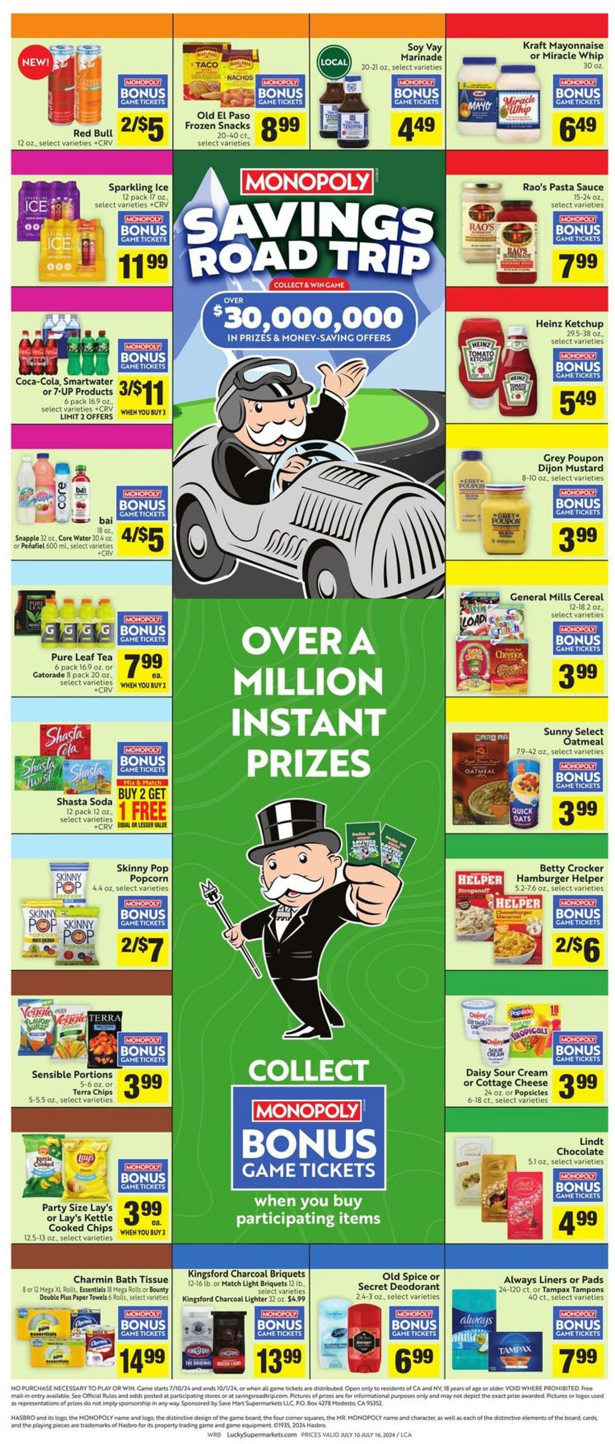 Weekly ad Lucky Supermarkets 07/10/2024 - 07/16/2024