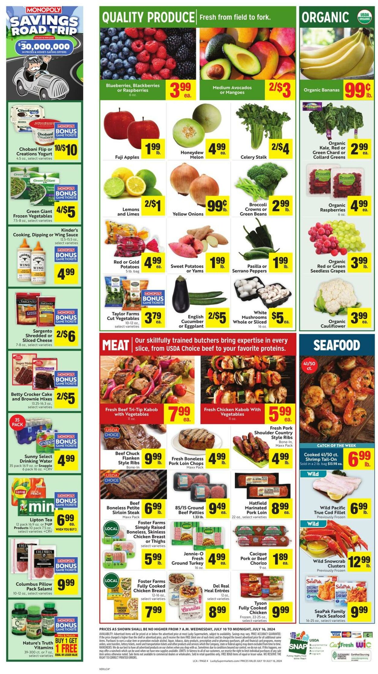 Weekly ad Lucky Supermarkets 07/10/2024 - 07/16/2024