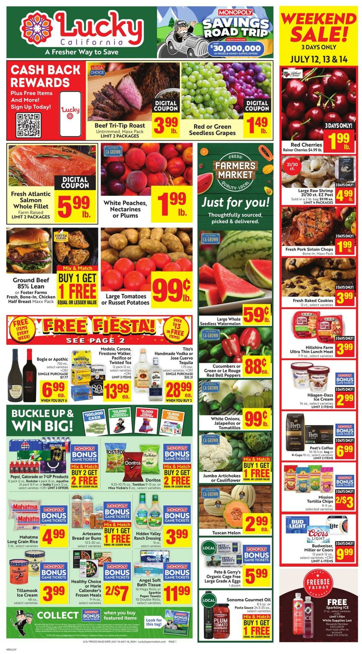 Weekly ad Lucky Supermarkets 07/10/2024 - 07/16/2024