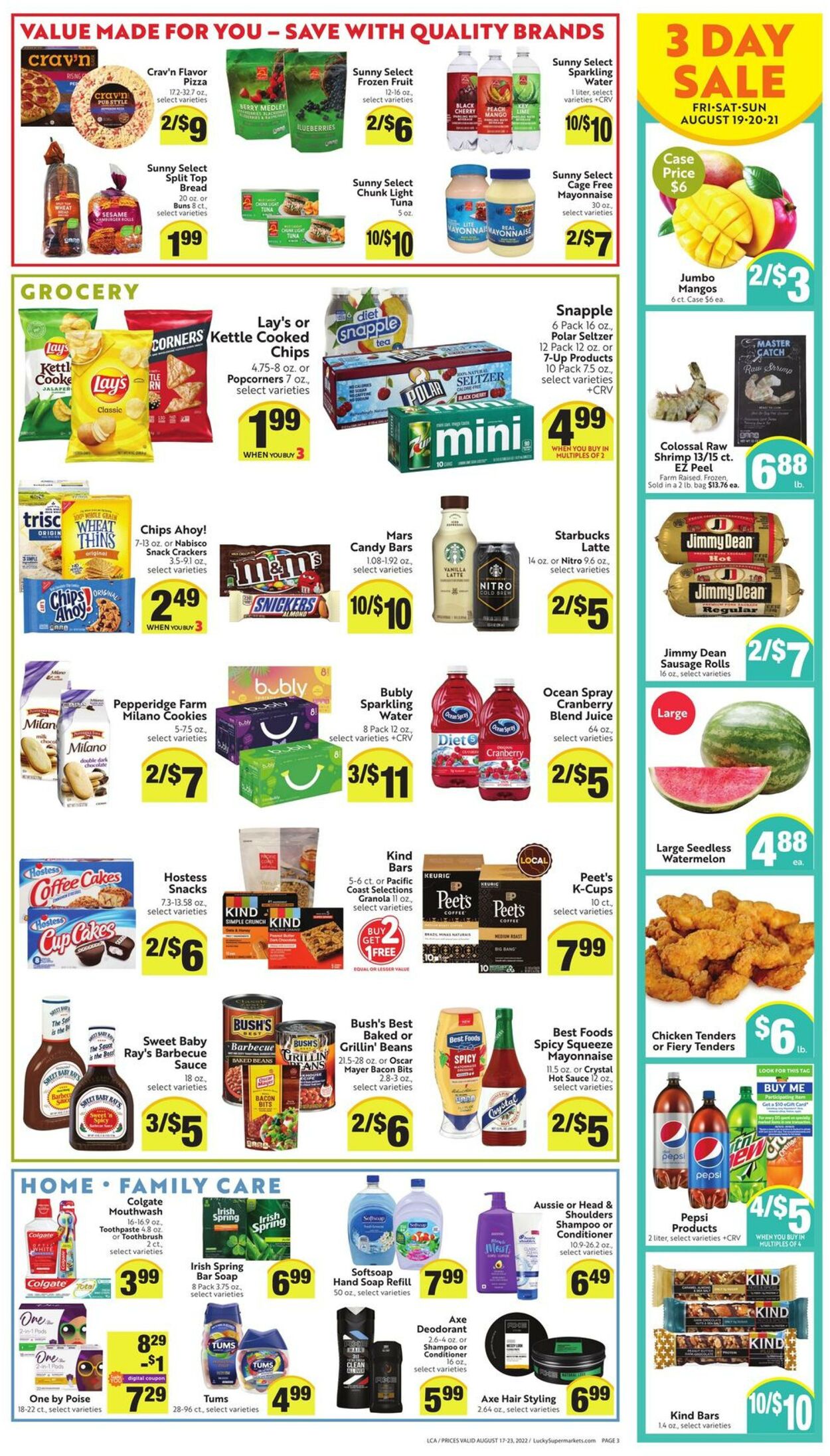 Weekly ad Lucky Supermarkets 08/17/2022 - 08/23/2022